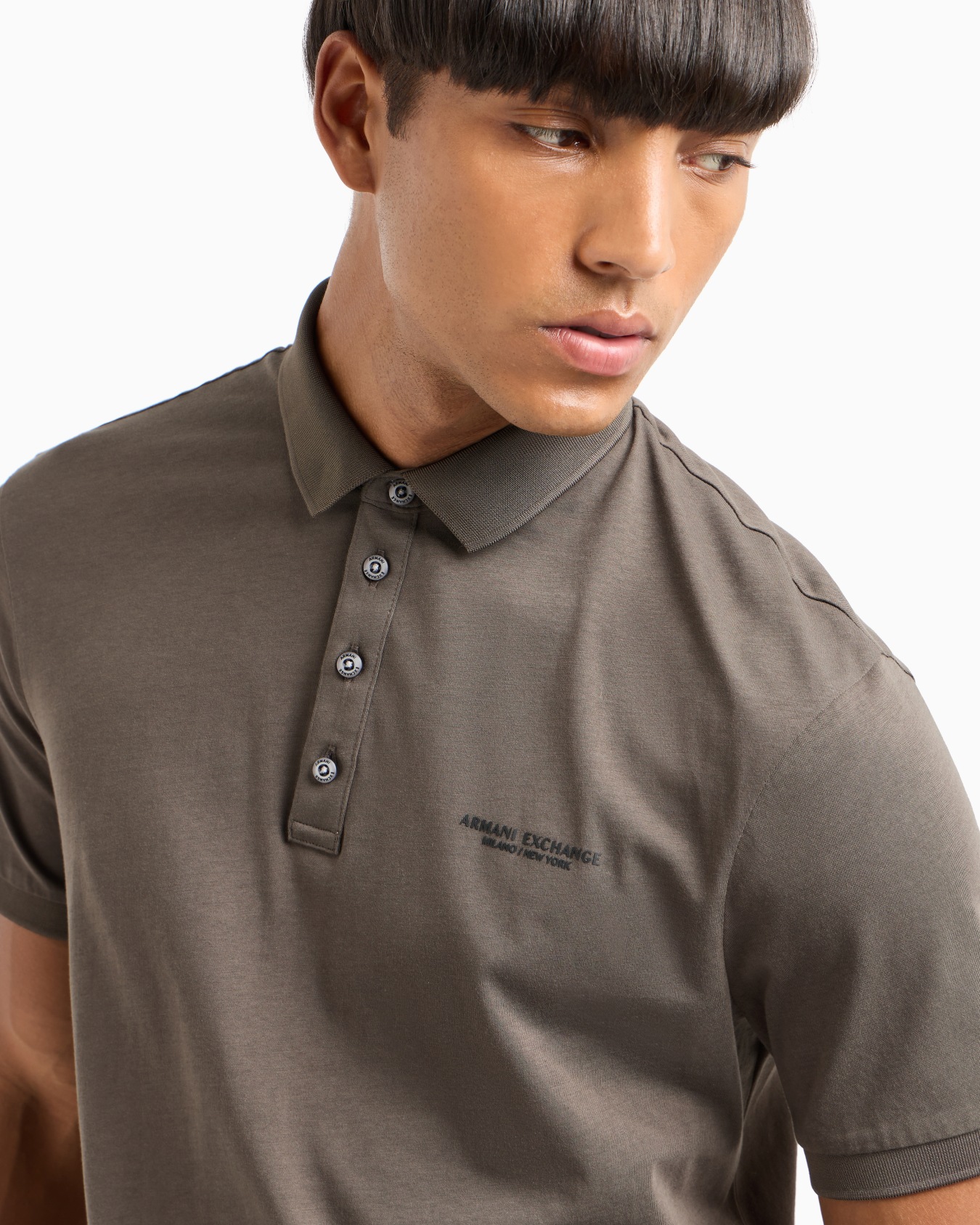 Polo shirt in Milan/New York jersey Slide 4
