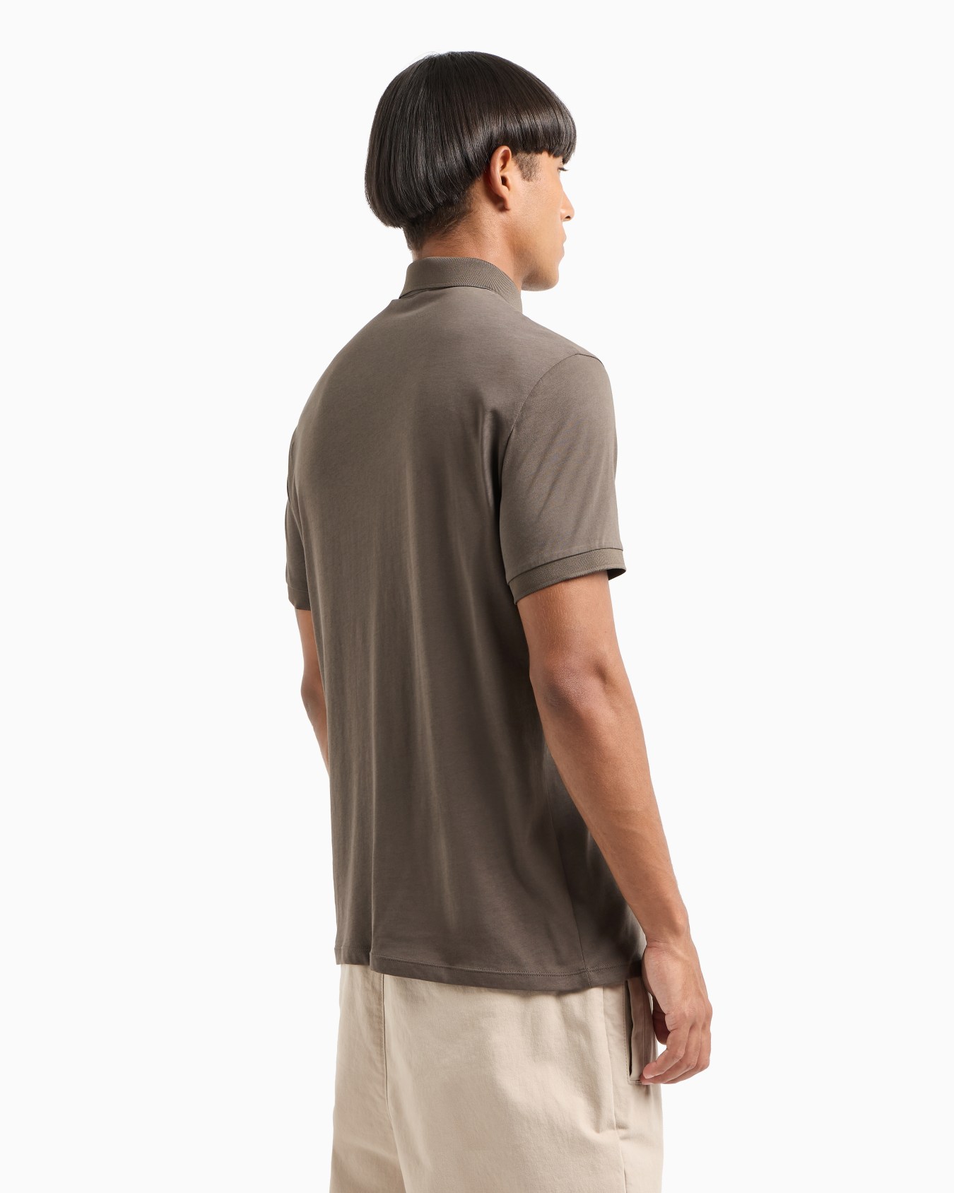 Polo shirt in Milan/New York jersey Slide 2