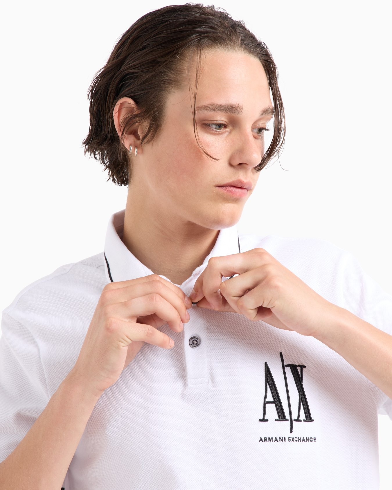 Regular fit polo shirt in Icon Project piquet Slide 4