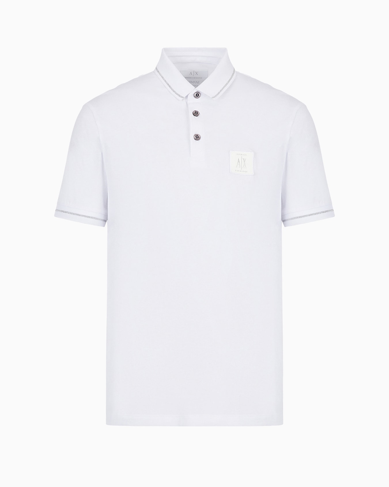 Regular fit cotton jersey polo shirt Slide 0