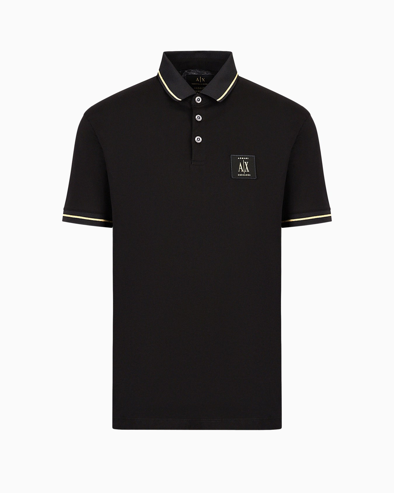 Regular fit cotton jersey polo shirt Slide 0