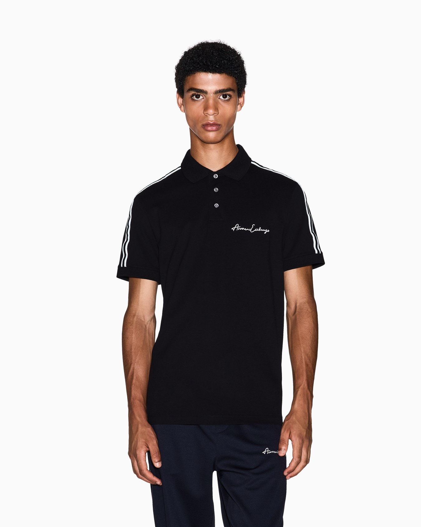 Regular fit polo shirt with Signature Logo Slide 3