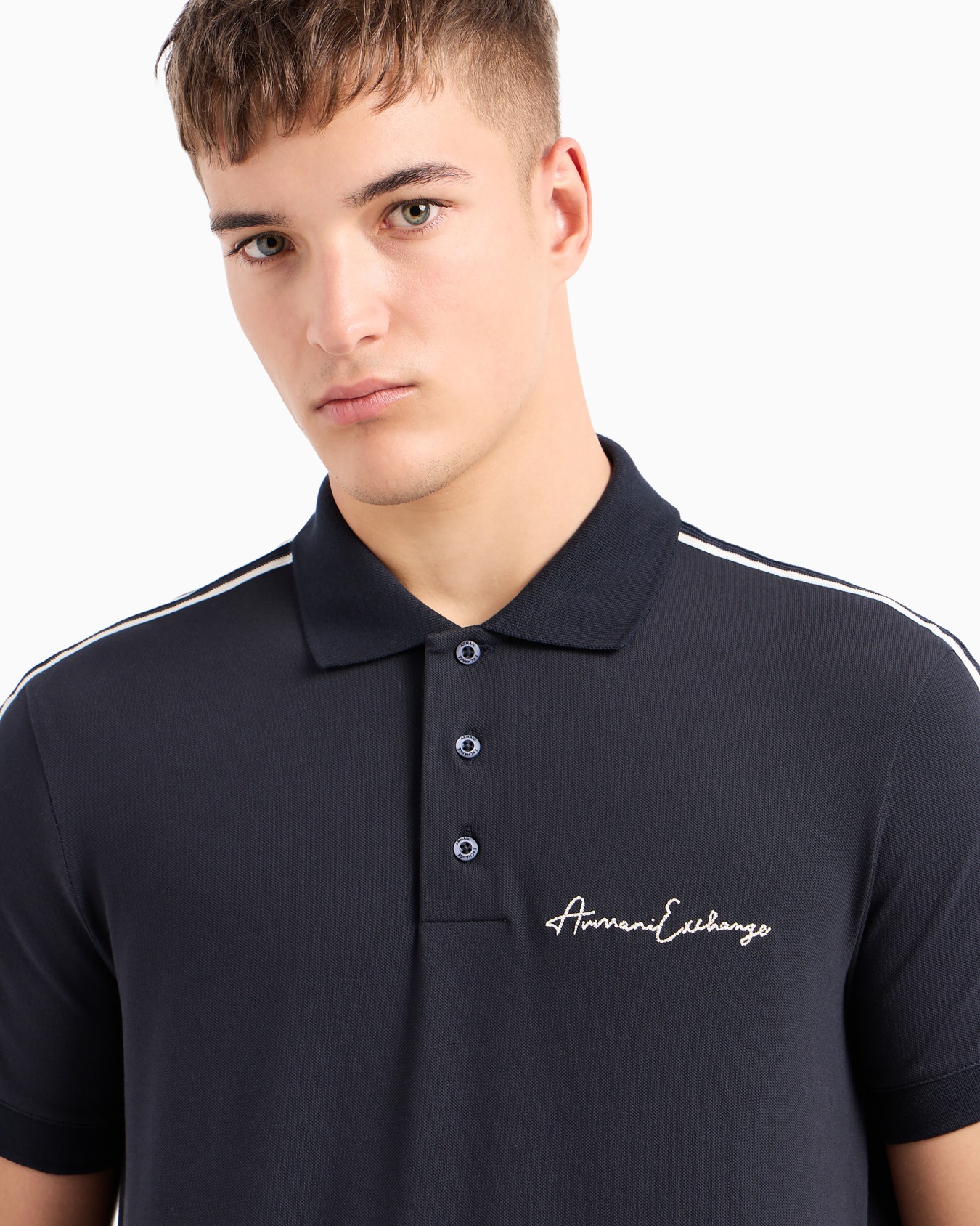 Regular fit polo shirt with Signature Logo Slide 4