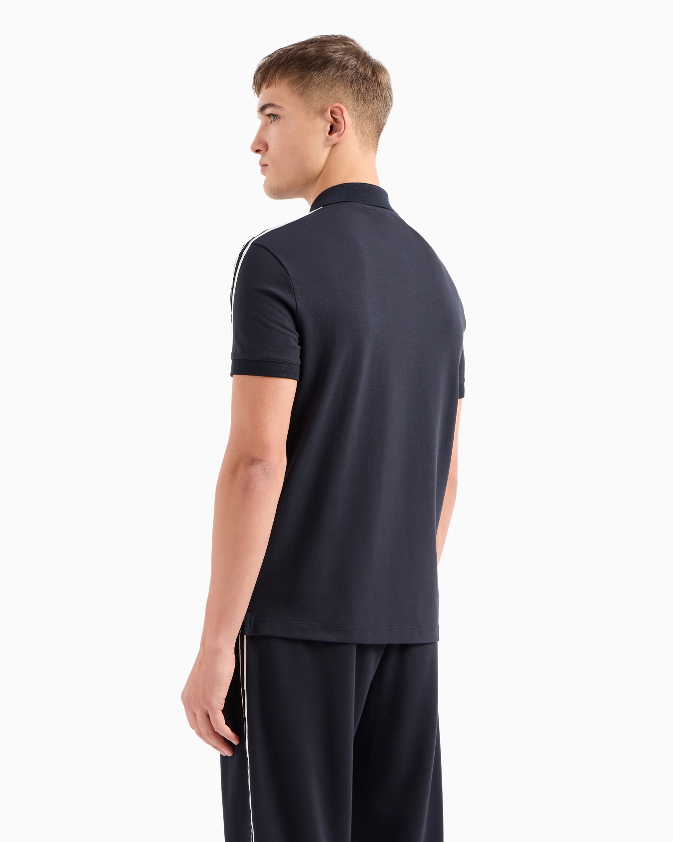 Regular fit polo shirt with Signature Logo Slide 2