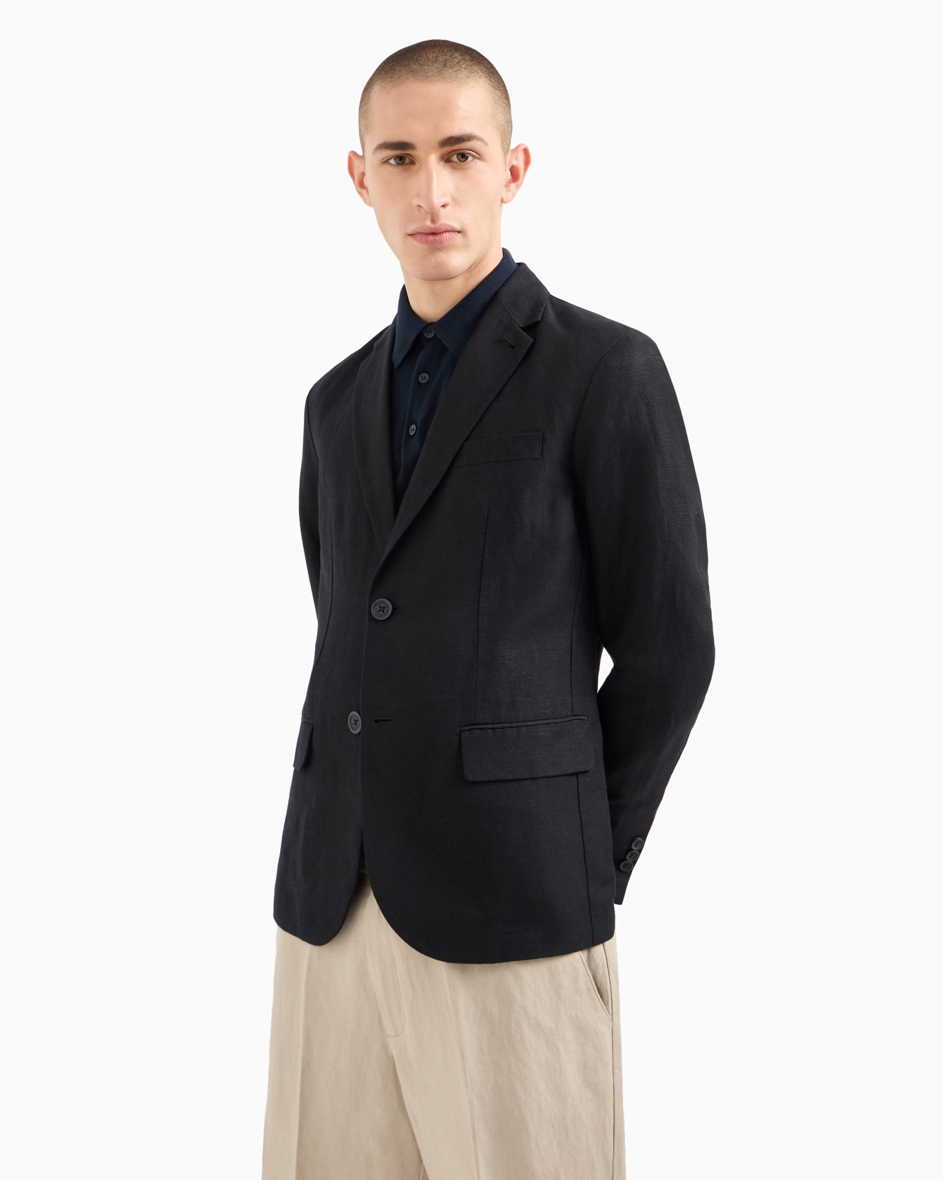 Einreihige Jacke mit zwei Knöpfen Folie 3
