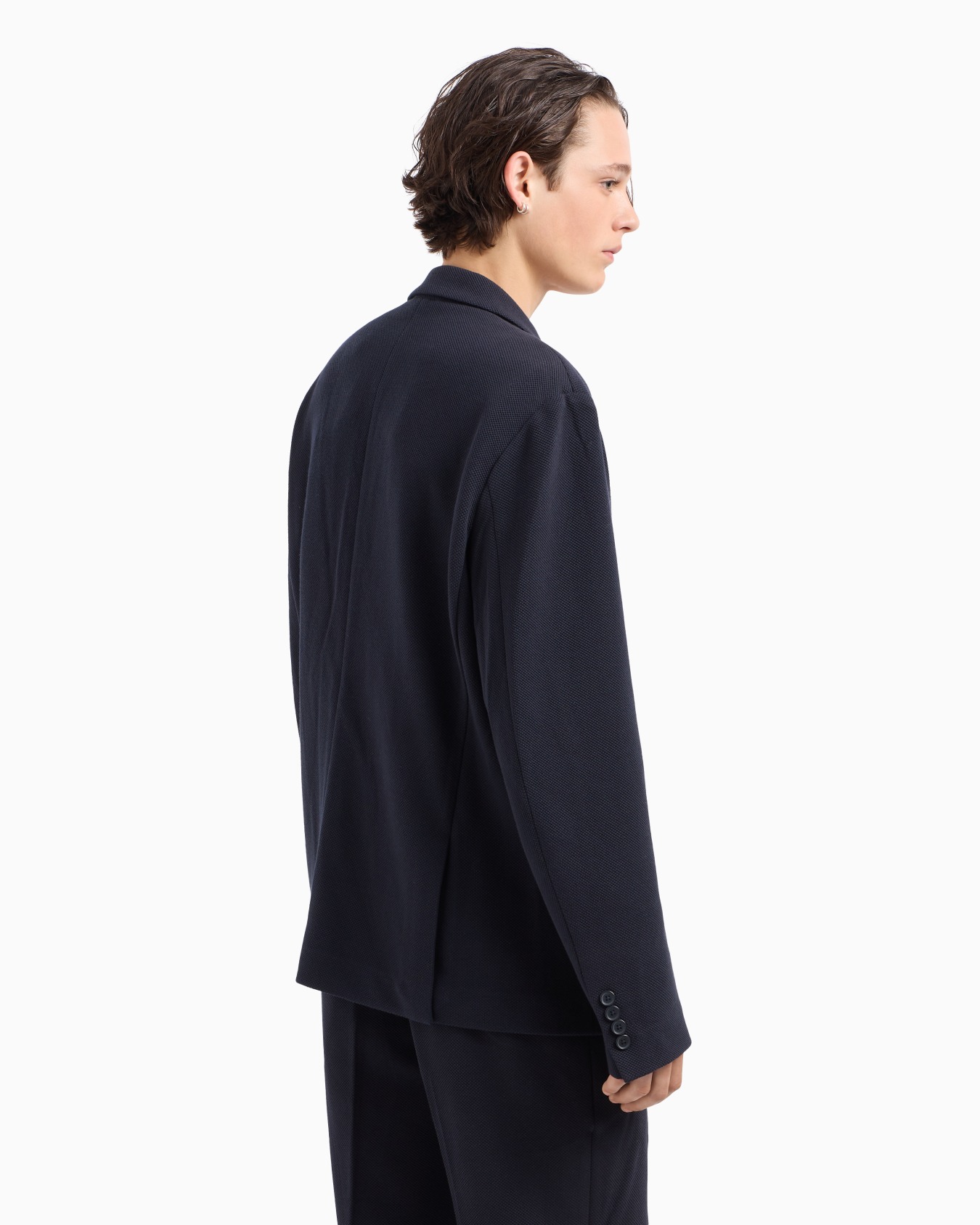 Einreihige Jacke aus strukturiertem Stoff Folie 2