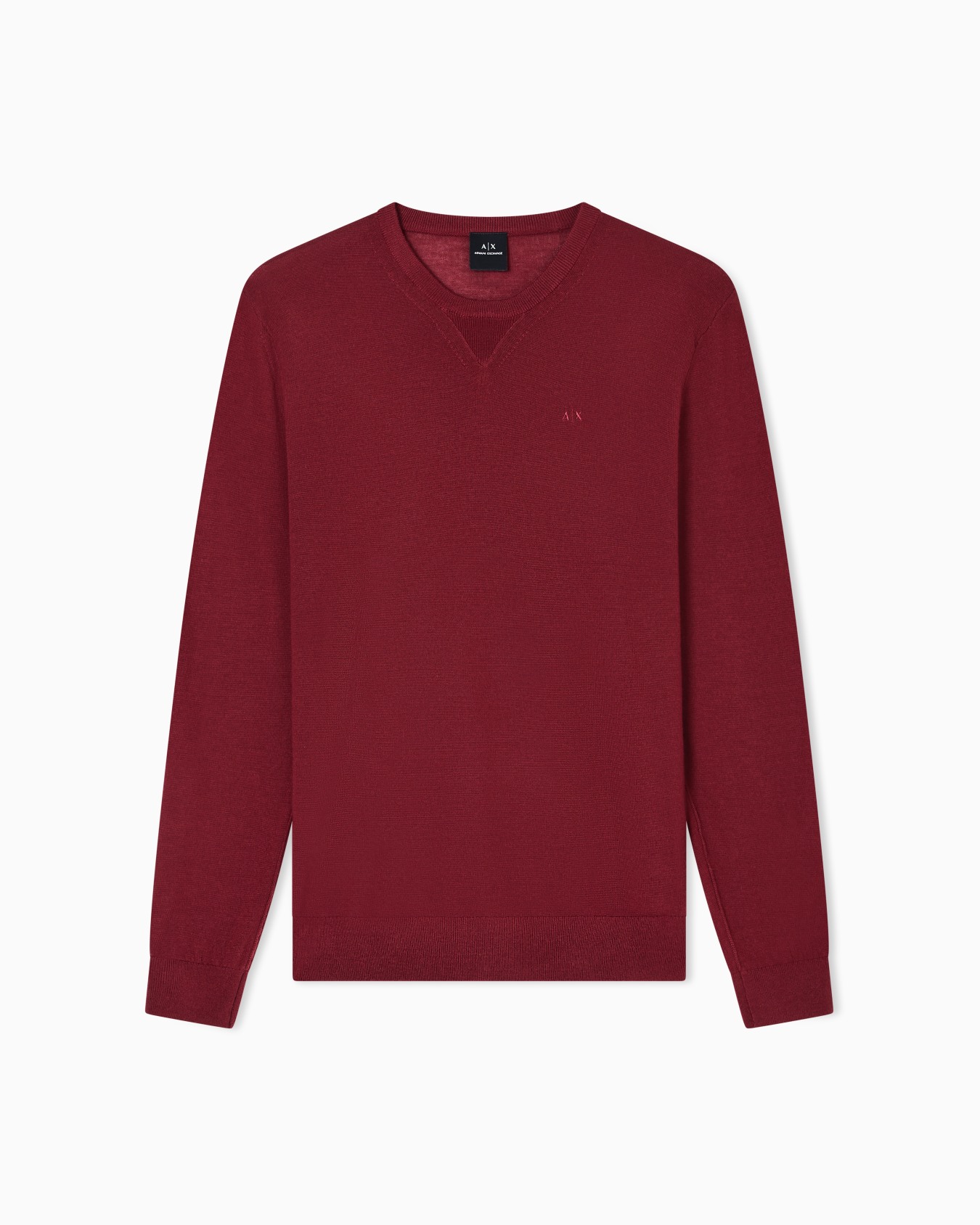 Crewneck sweater in virgin wool Slide 0