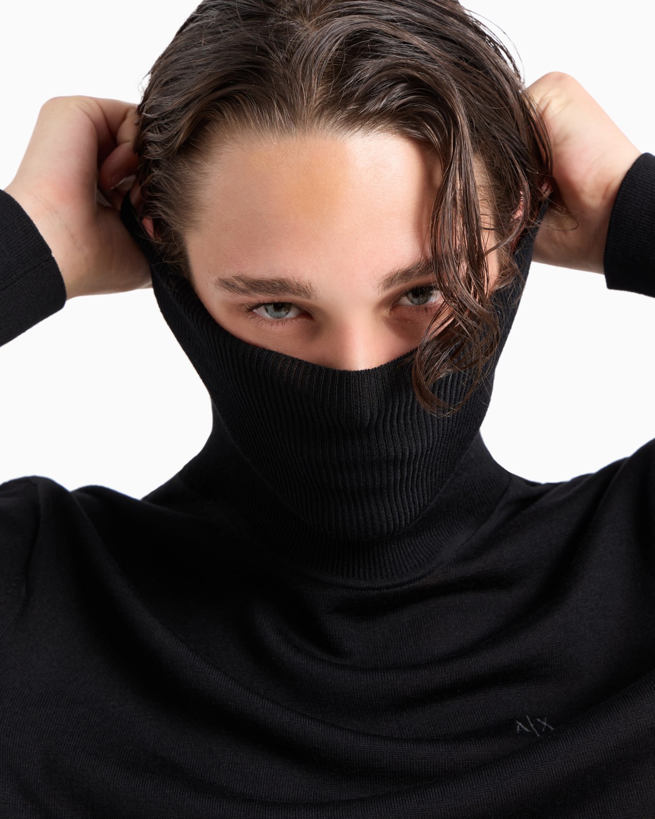 Virgin wool turtleneck sweater スライドする 4