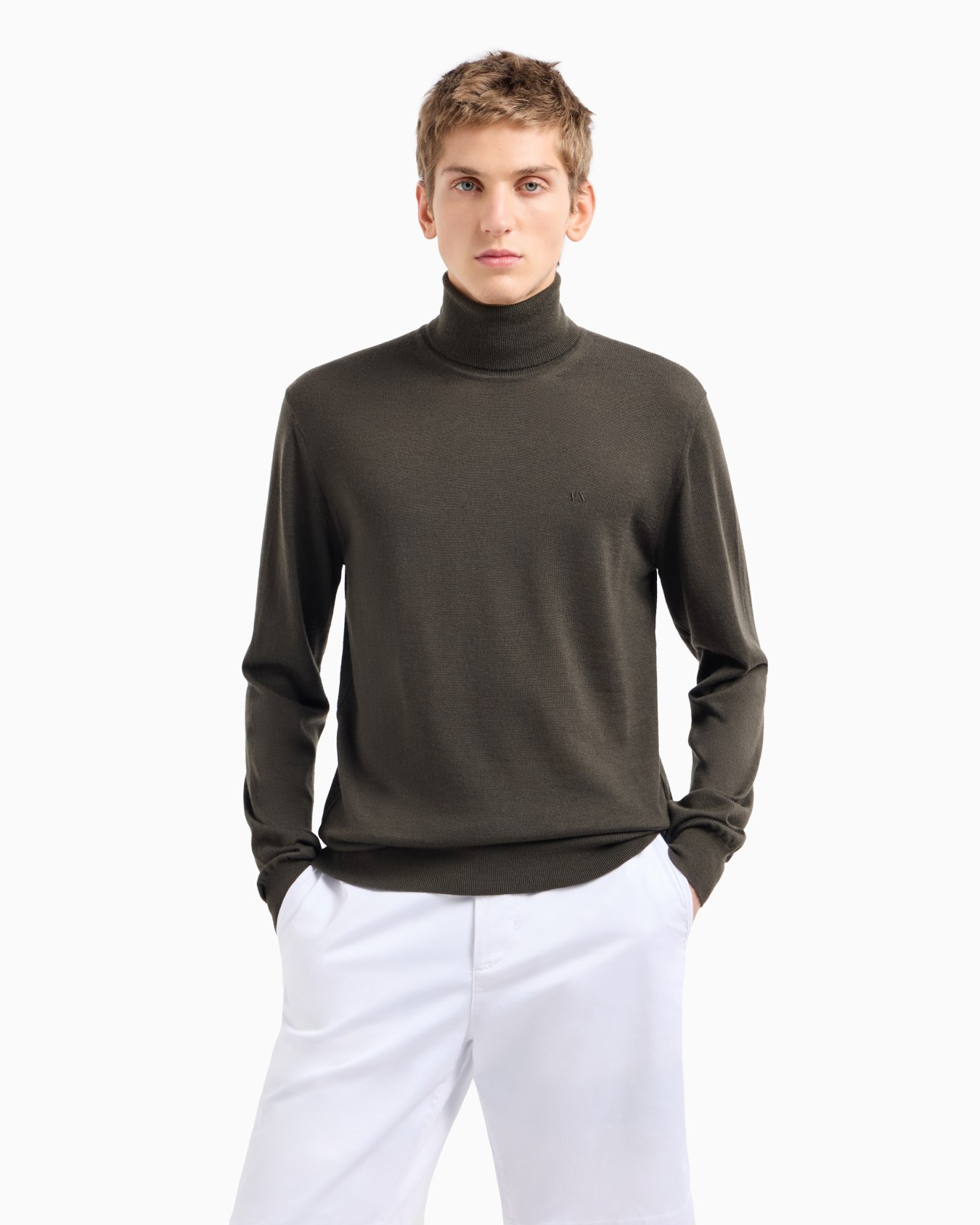 Rollkragenpullover aus Schurwolle Folie 1