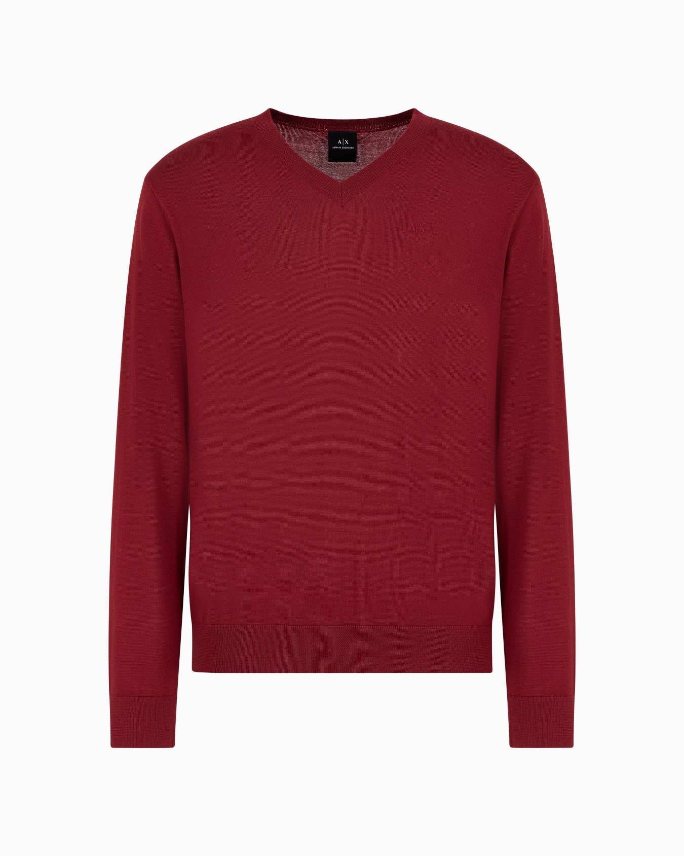 ASV Checked Jacquard V-neck Sweater Slide 0