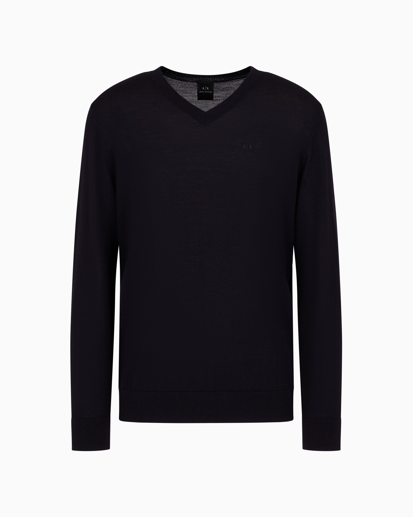 ASV Checked Jacquard V-neck Sweater Slide 0