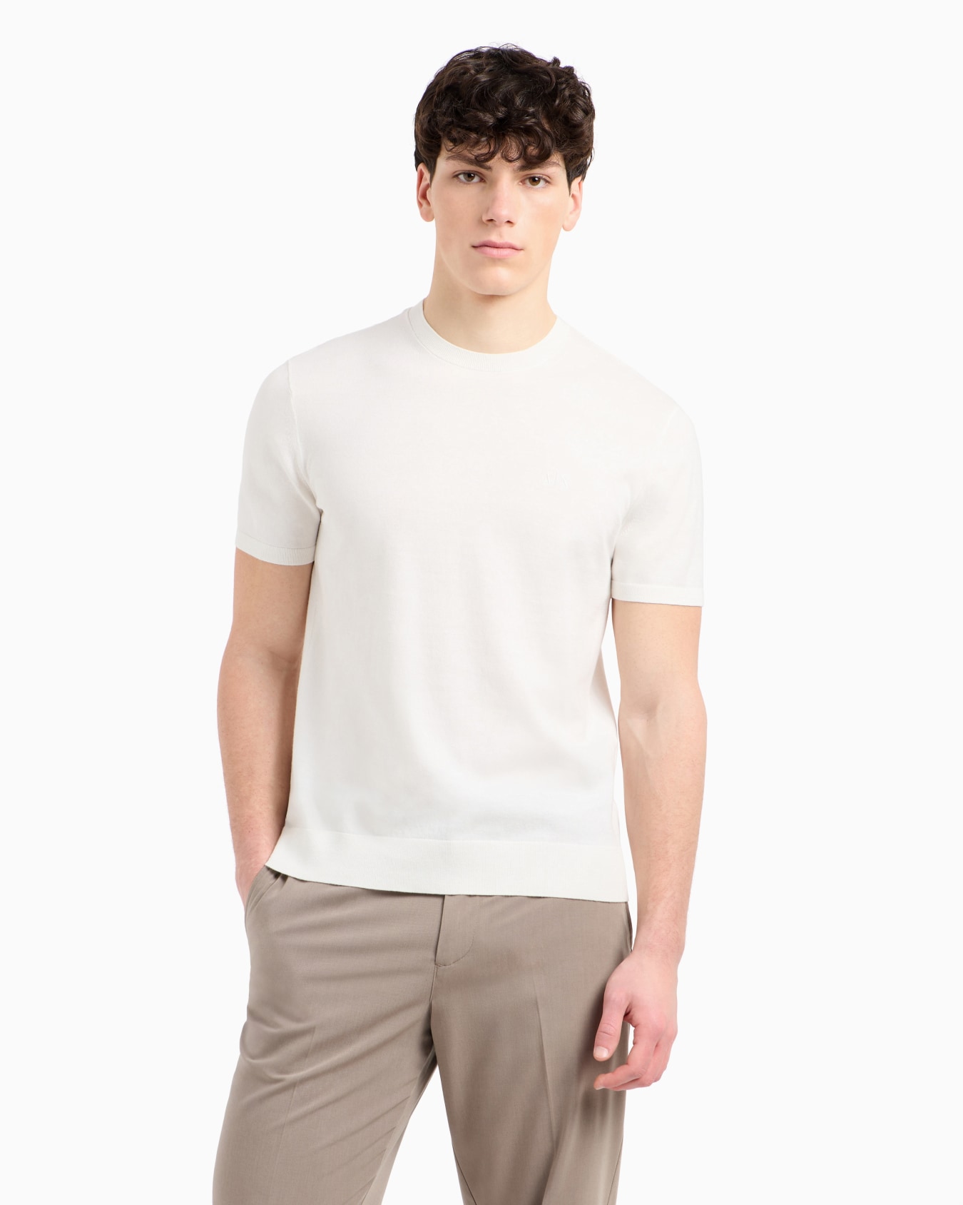  Organic Cotton Knit T-Shirt Slide 3