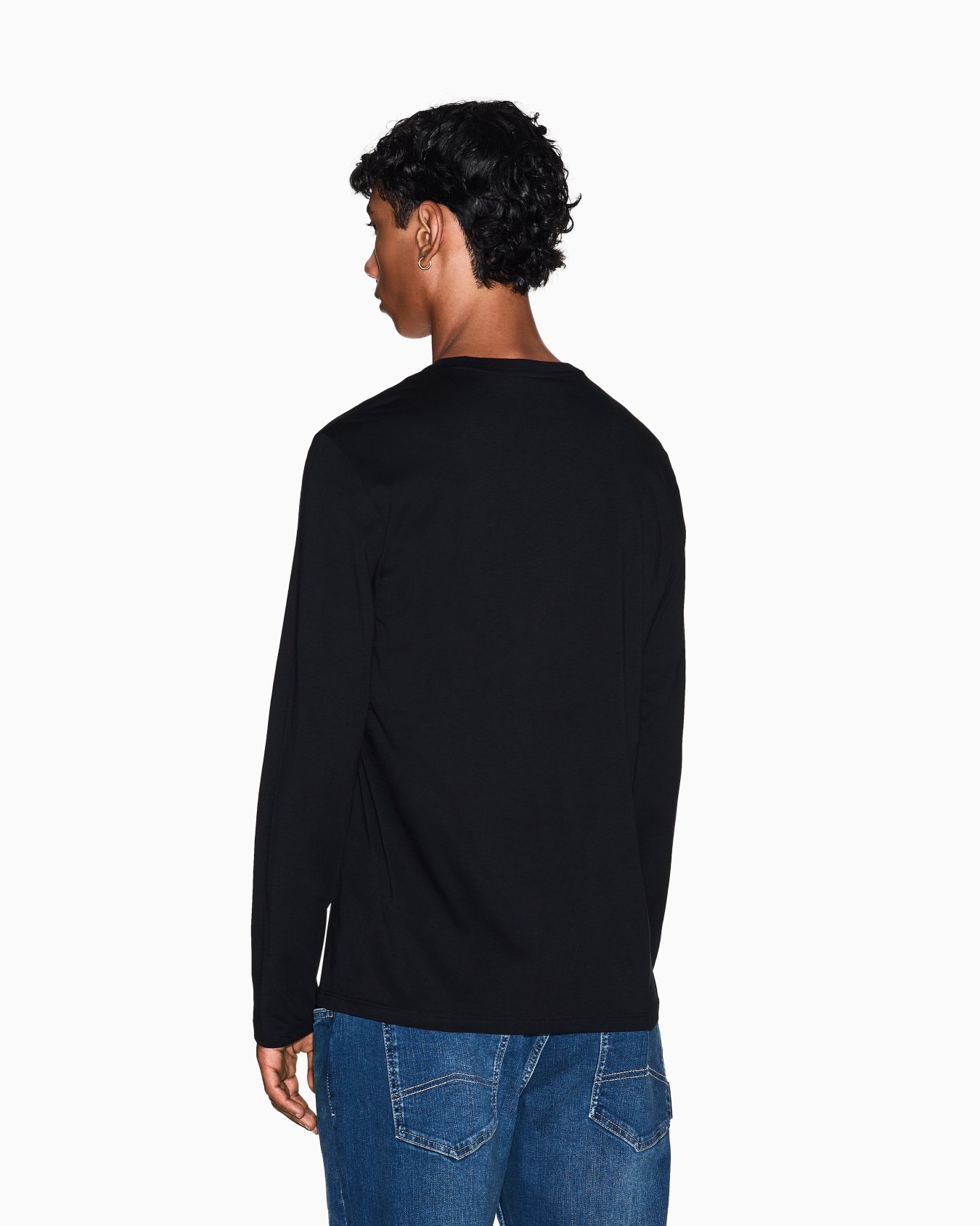 Pima Cotton Long Sleeve T-Shirt Slide 2