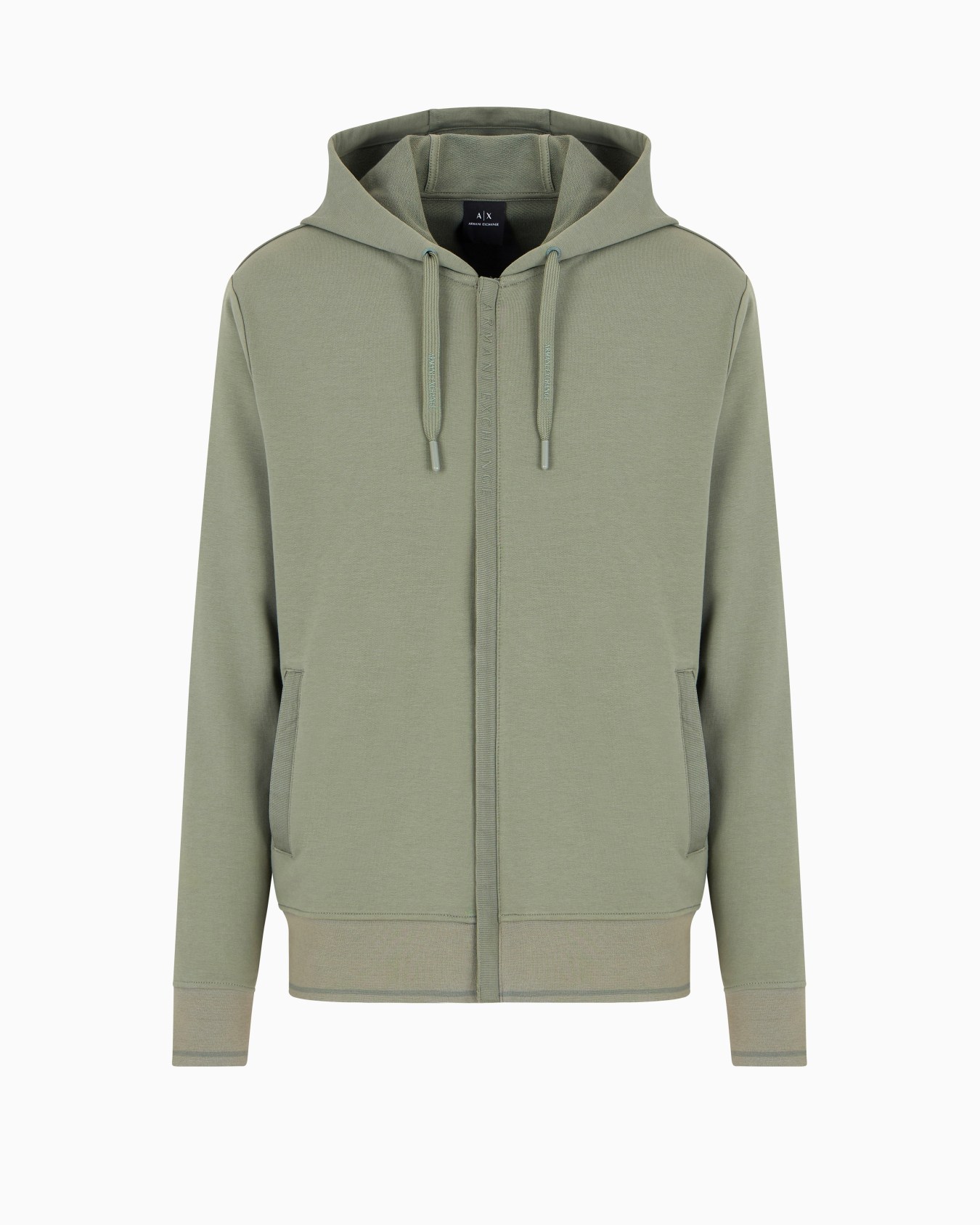 Stretch fabric zip-up sweatshirt Slide 0