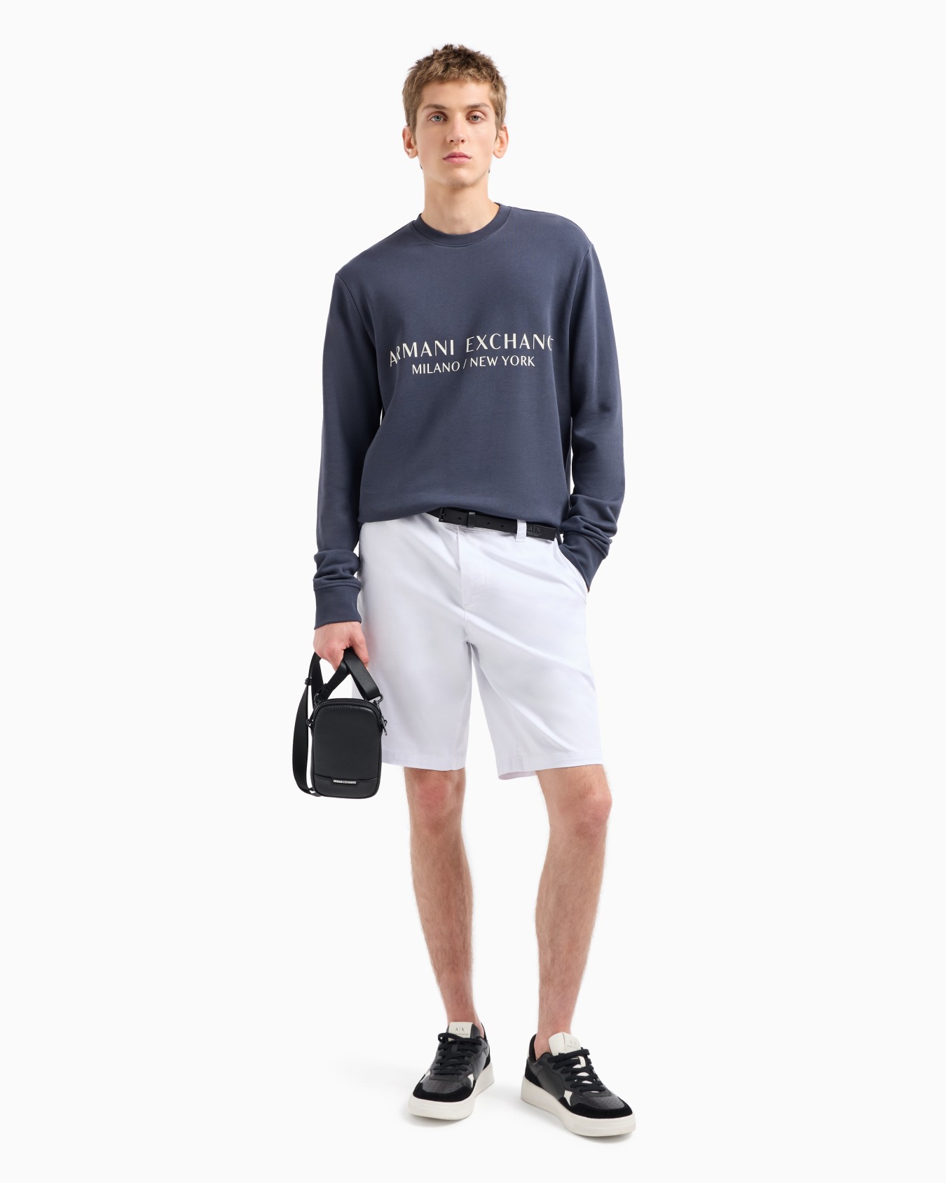 Stretch fabric zip-up hoodie Slide 3