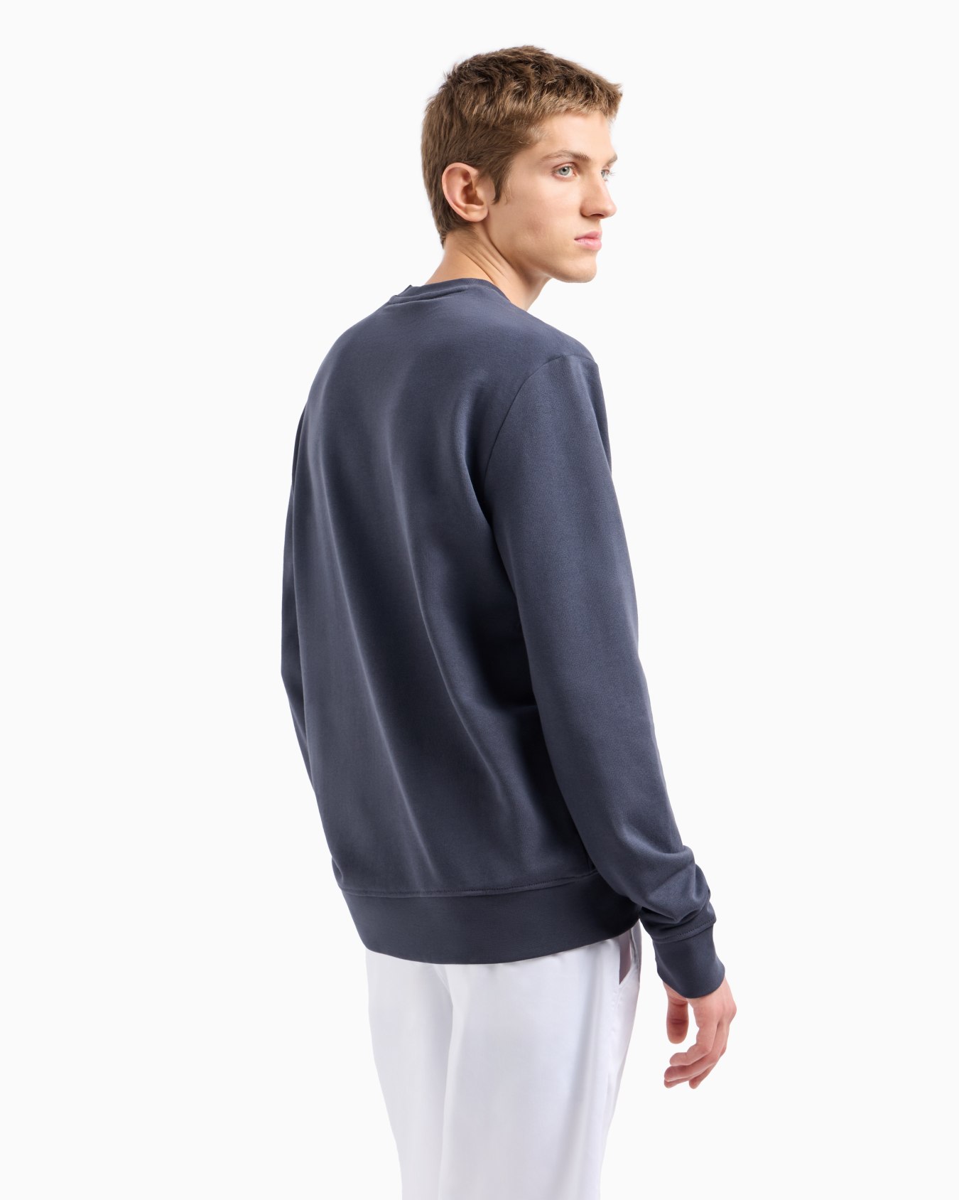 Stretch fabric zip-up hoodie Slide 2