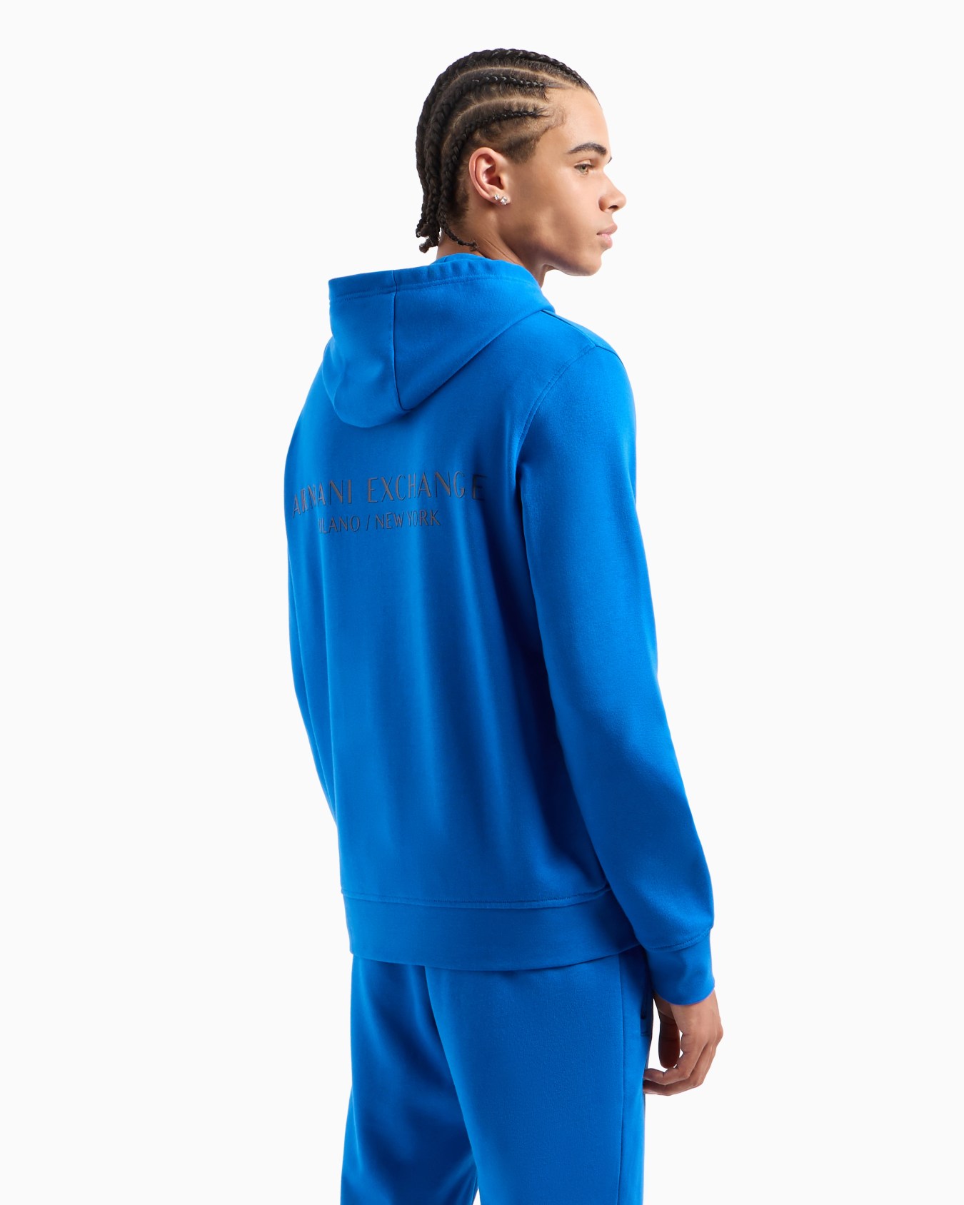 Sweat à capuche en coton French Terry avec logo Diapositive 2