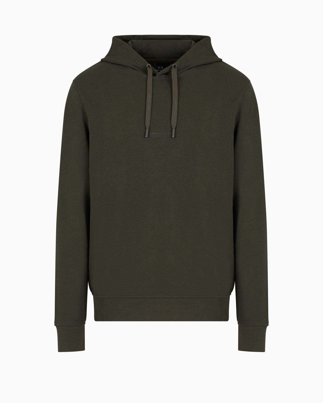 French Terry Cotton Hoodie with Logo Slide 0