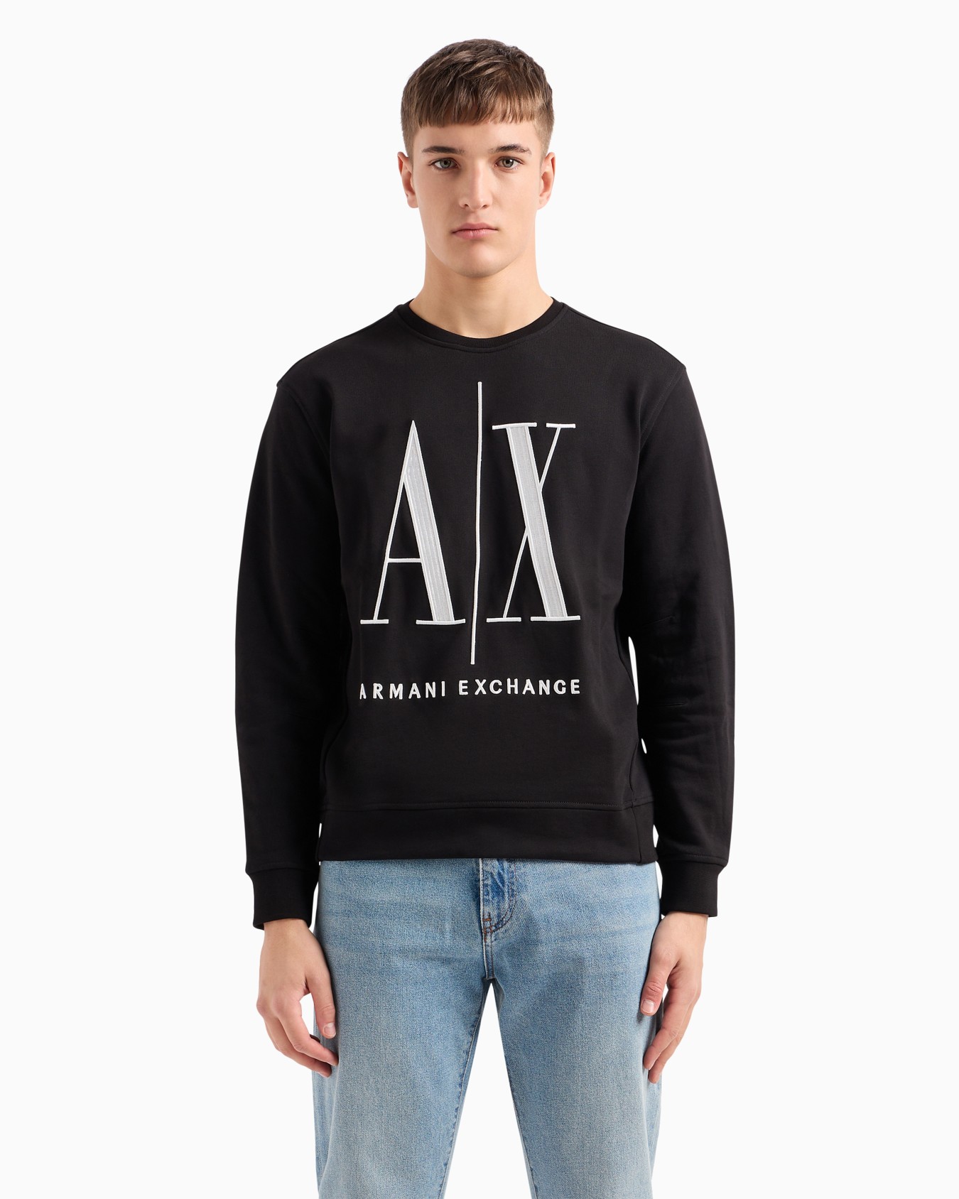Stretch fabric zip-up hoodie Slide 1