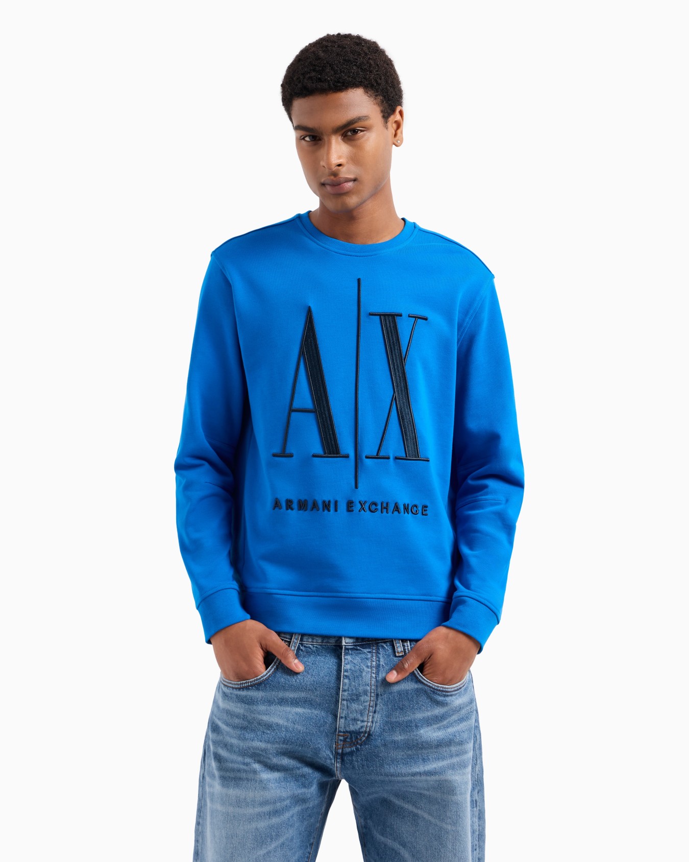 Stretch fabric zip-up hoodie Slide 1