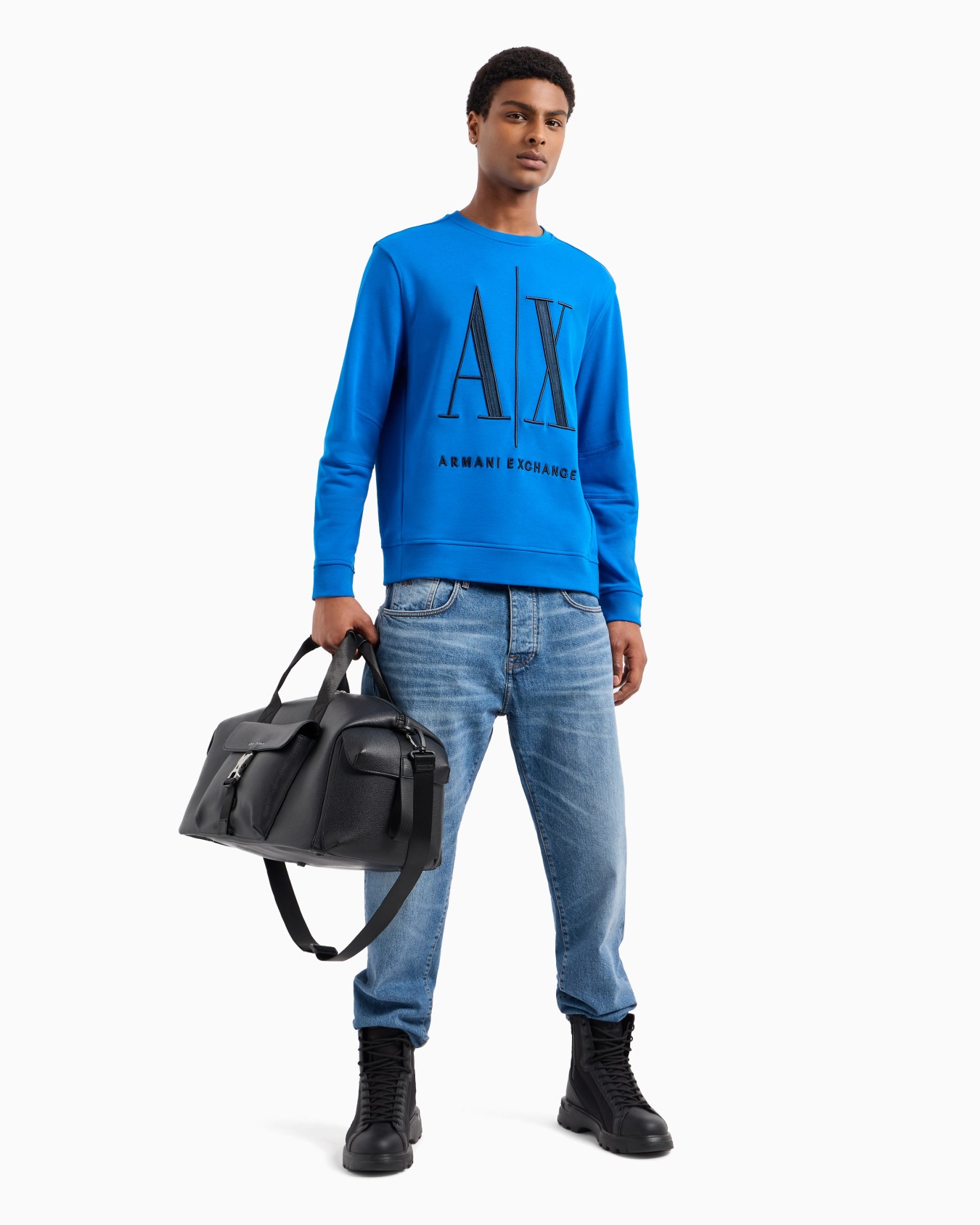 Stretch fabric zip-up hoodie Slide 3