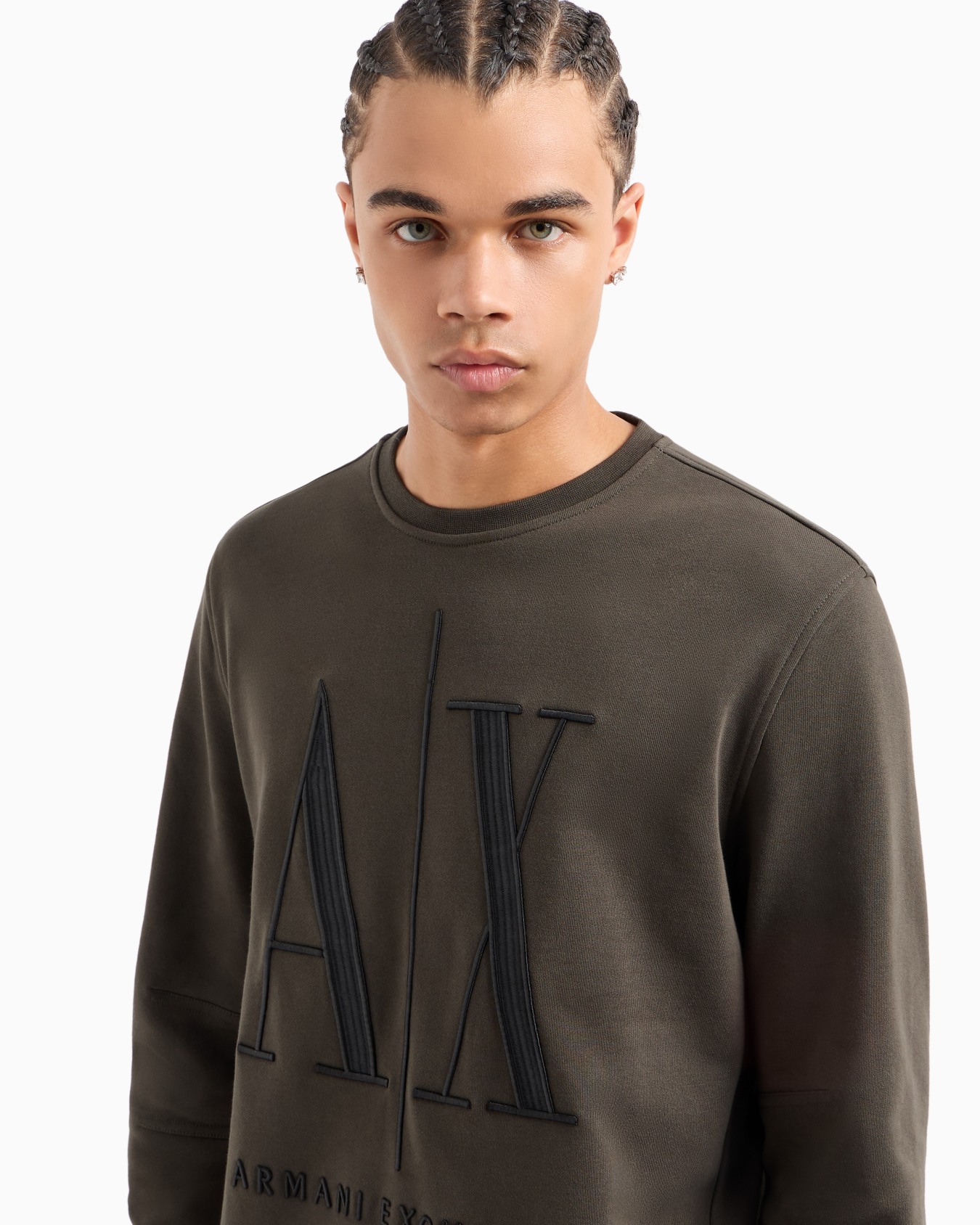 Stretch fabric zip-up hoodie Slide 4