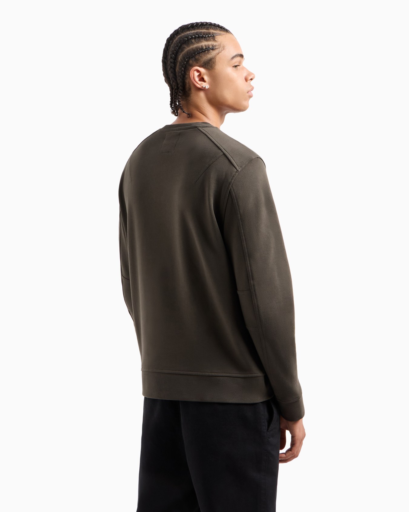 Stretch fabric zip-up hoodie Slide 2
