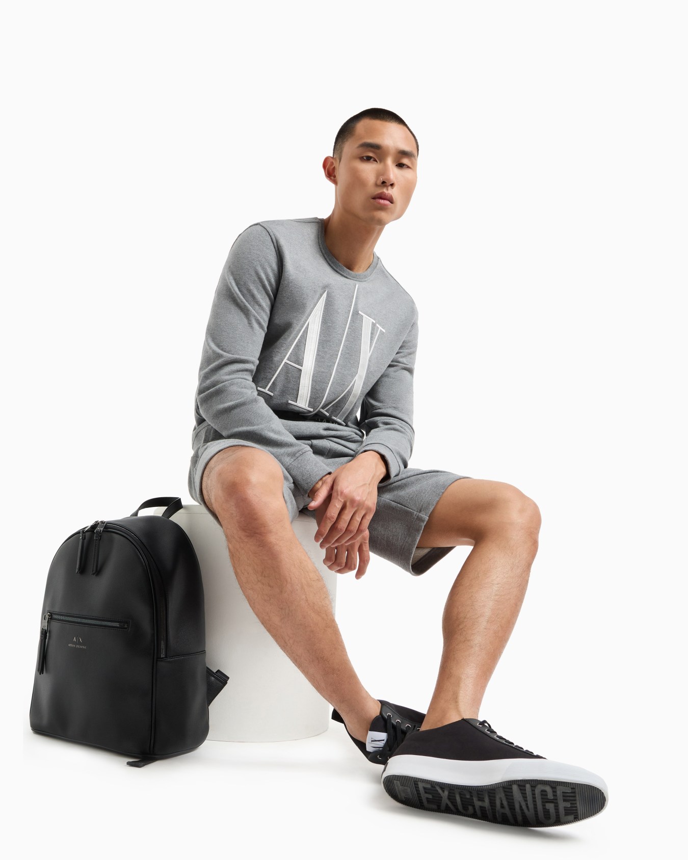 Stretch fabric zip-up hoodie Slide 3