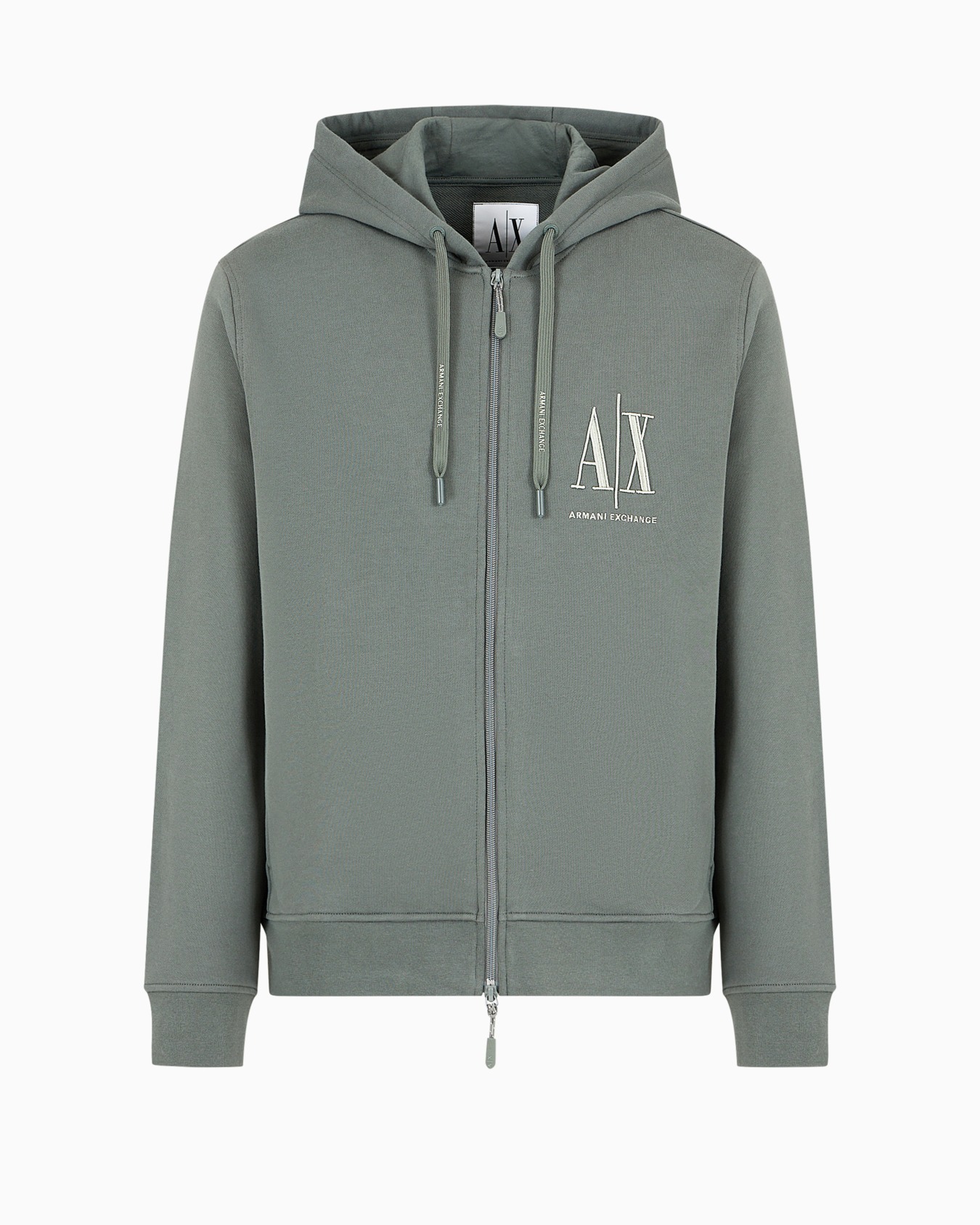 Stretch fabric zip-up sweatshirt Diapositiva 0