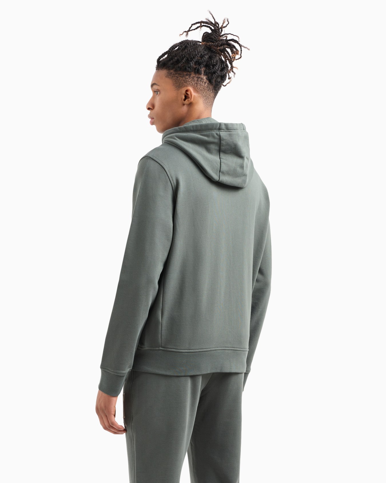 Stretch fabric zip-up sweatshirt Diapositiva 2