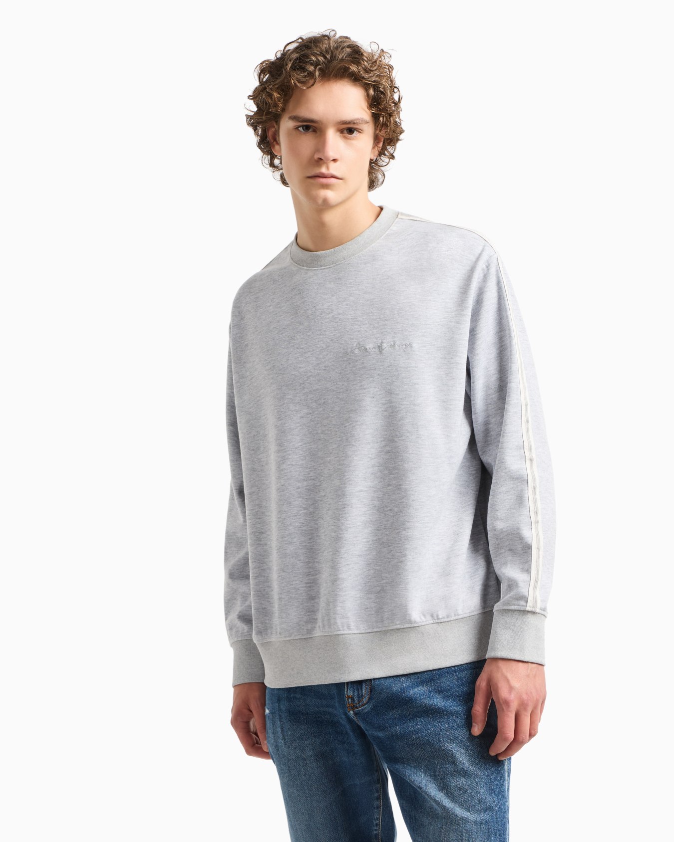 Logo Signature Crewneck Sweatshirt Slide 3