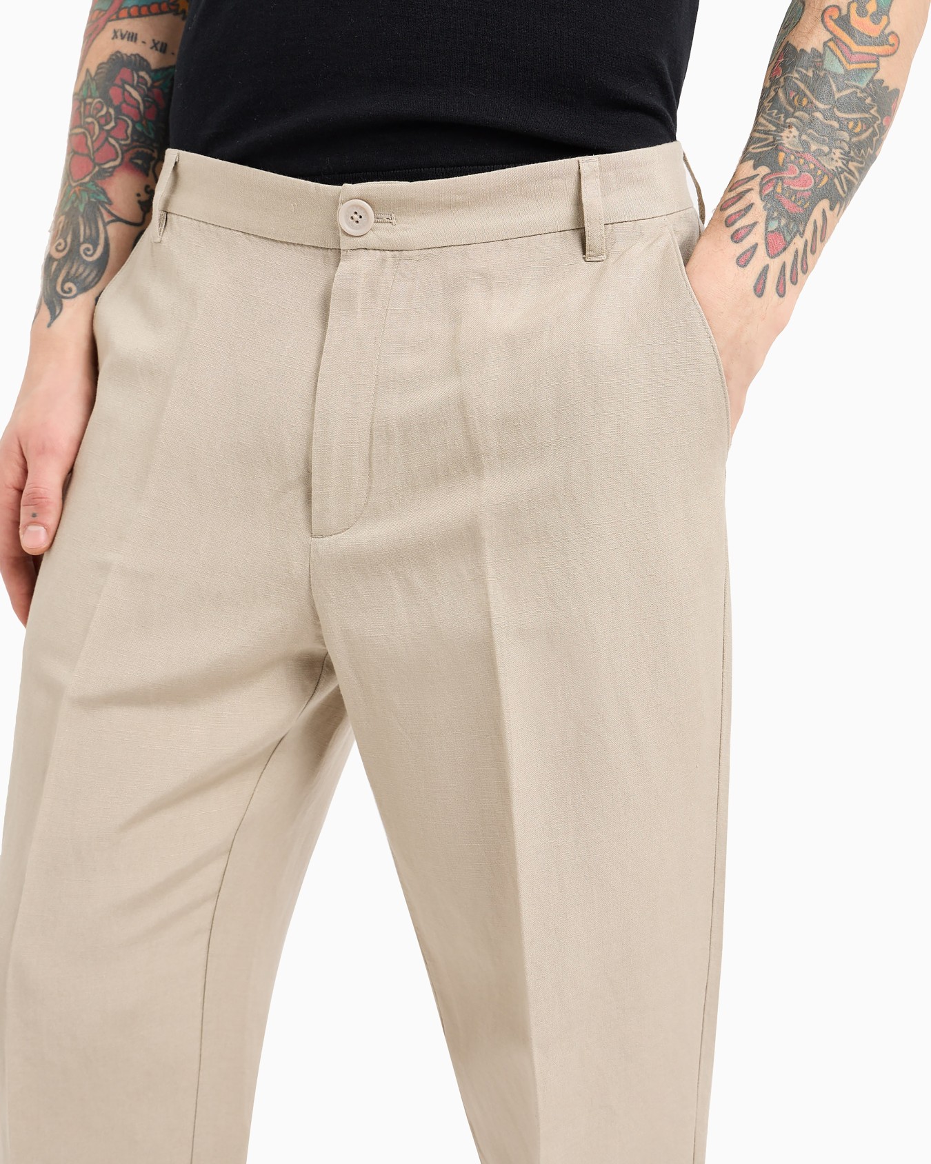 Pantalón chino de popelina Diapositiva 4