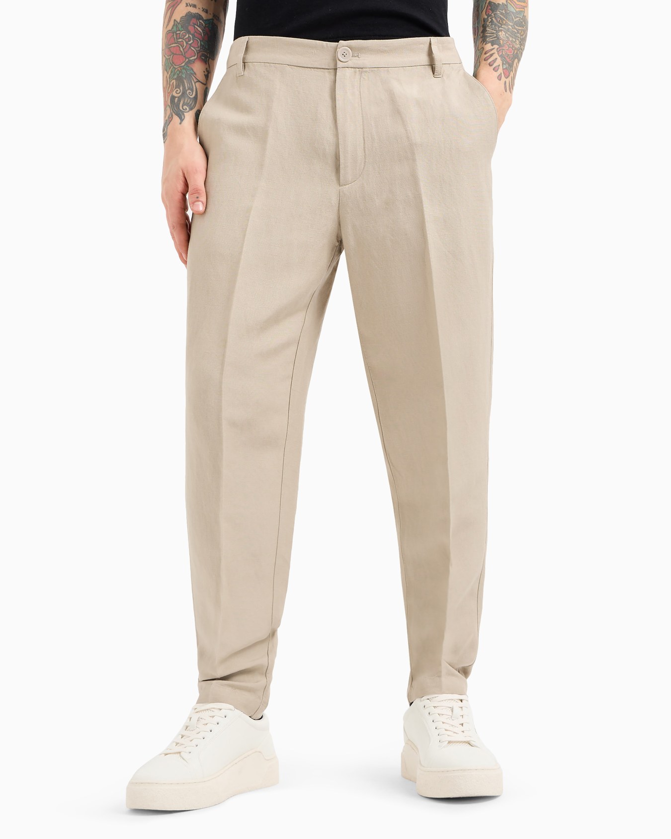 Pantalón chino de popelina Diapositiva 3