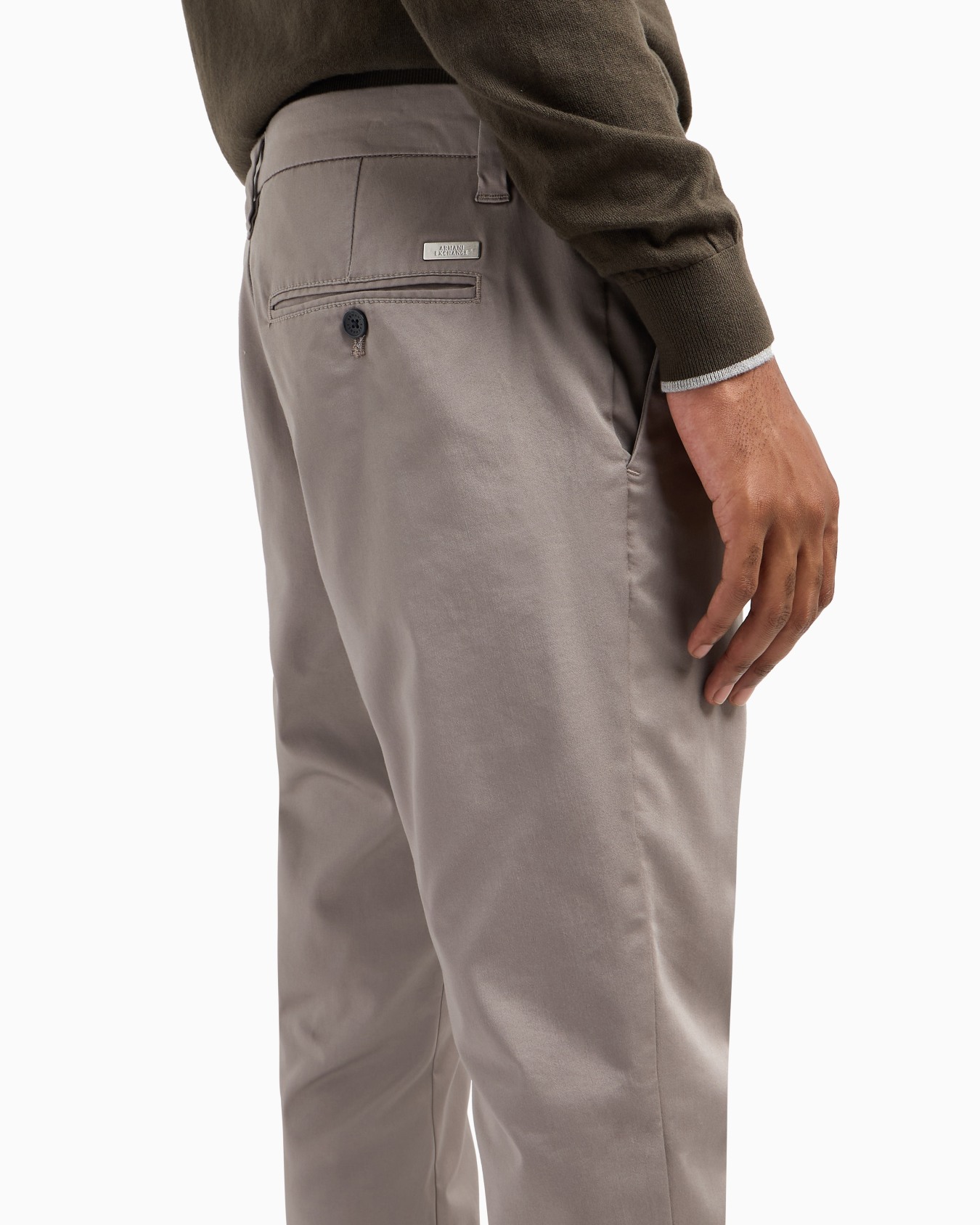 Pantalon chino en popeline de coton