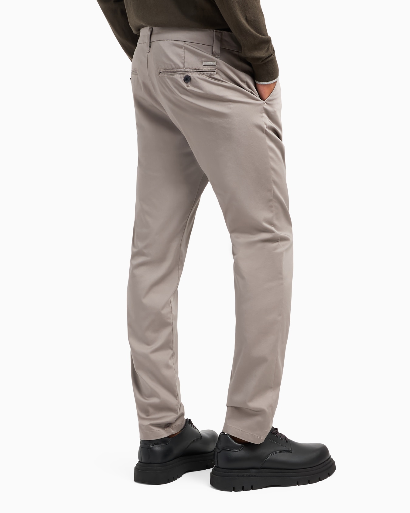 Cotton poplin chino trousers Slide 2