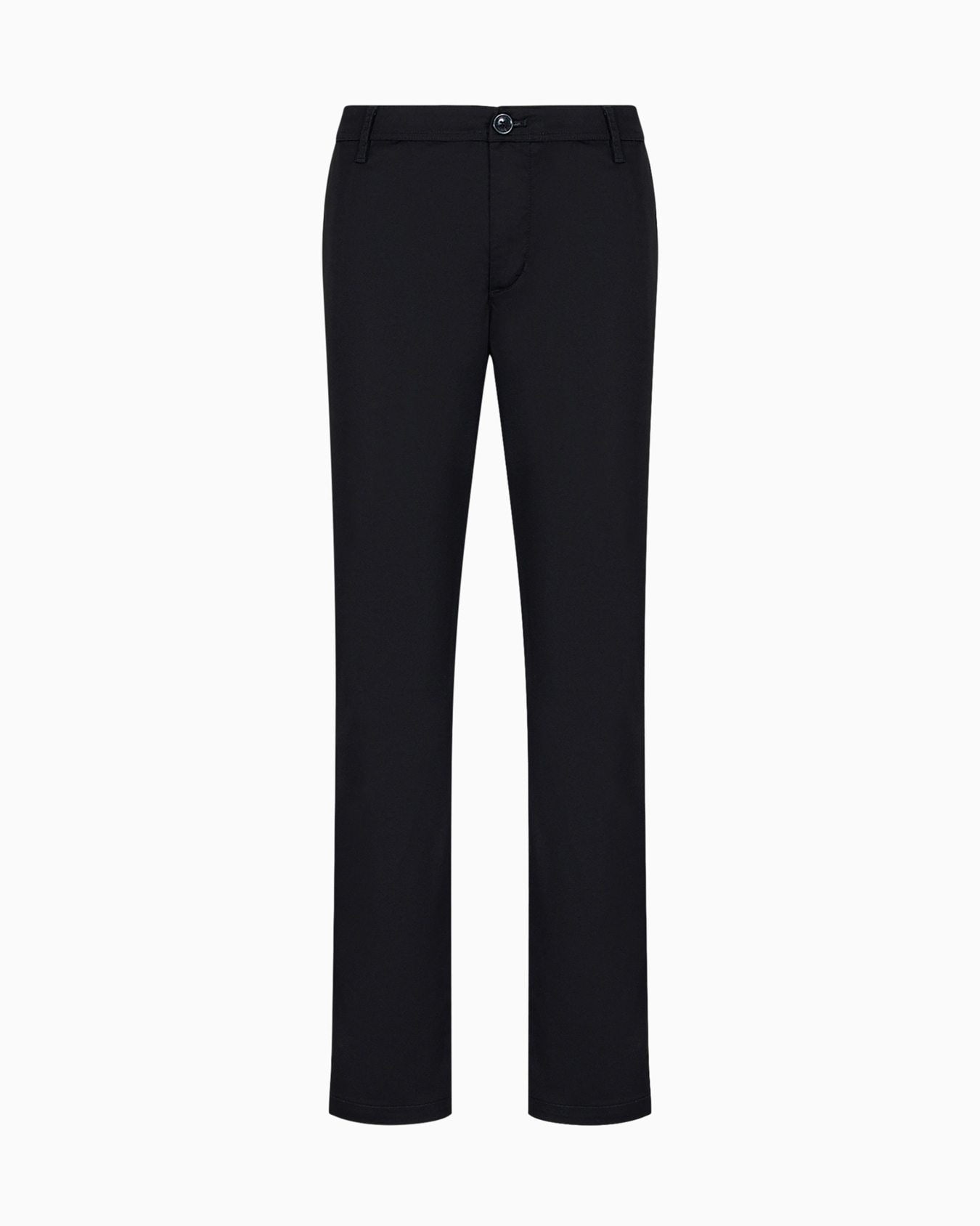 Pantalón chino de algodón satinado elástico Diapositiva 0