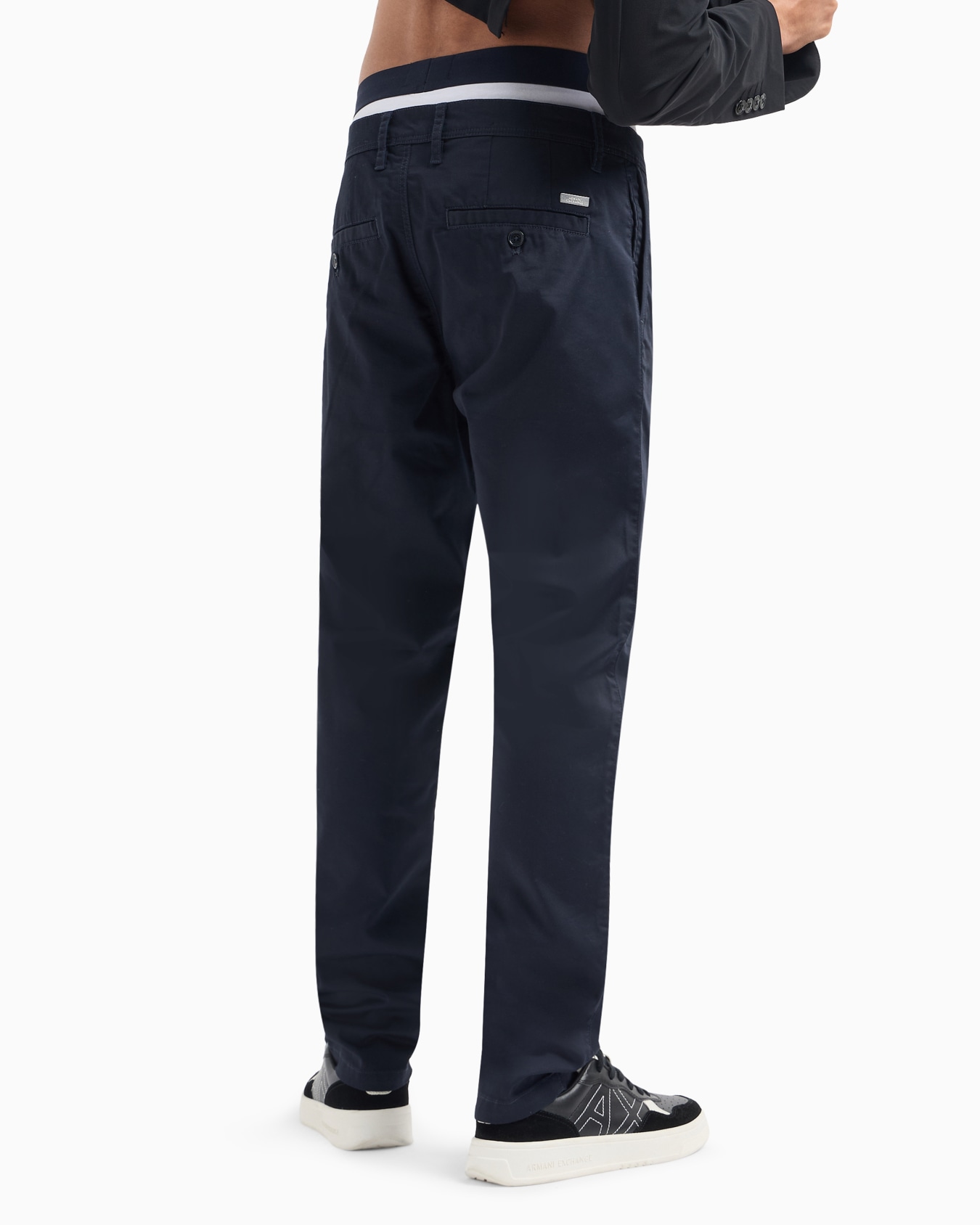 Regular fit gabardine trousers Slide 2