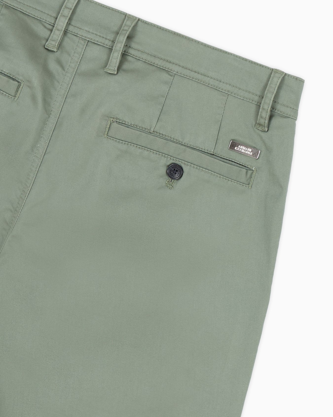 Pantalón chino de algodón satinado elástico Diapositiva 5