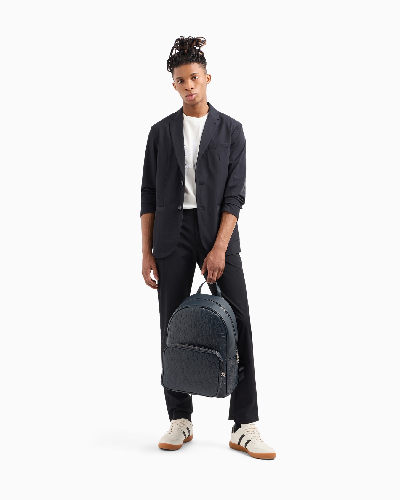 Slim fit trousers in ultra stretch twill Slide 1
