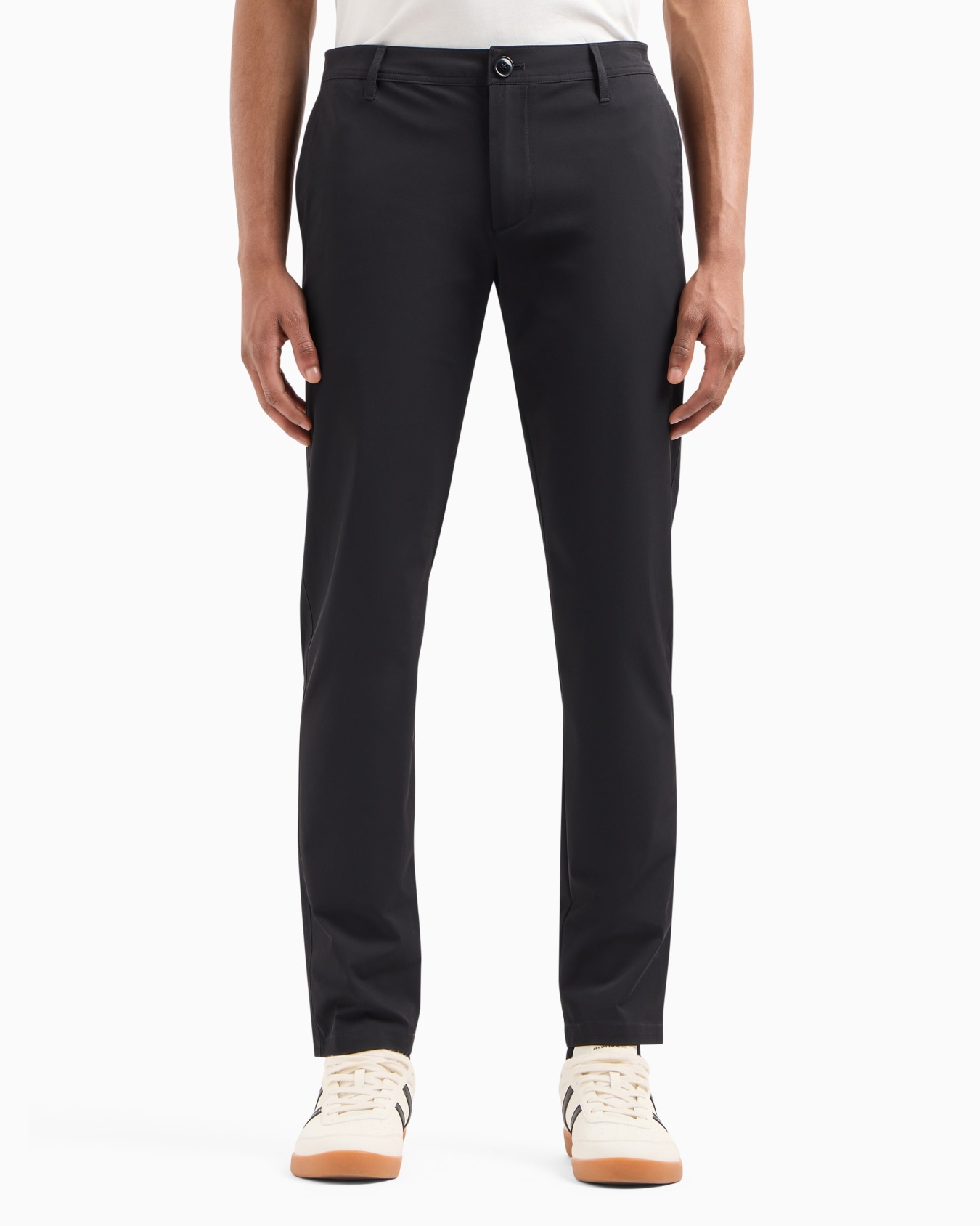 Slim fit trousers in ultra stretch twill Slide 1