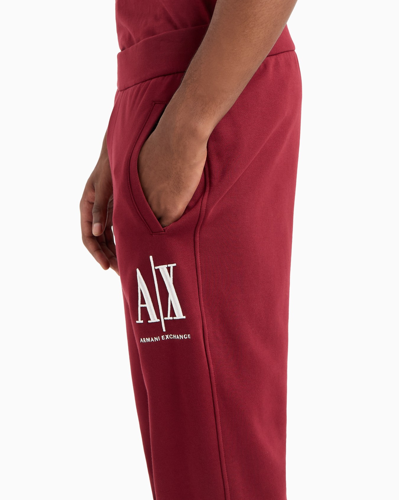 Soft yarn jogger pants with logo Slide 4