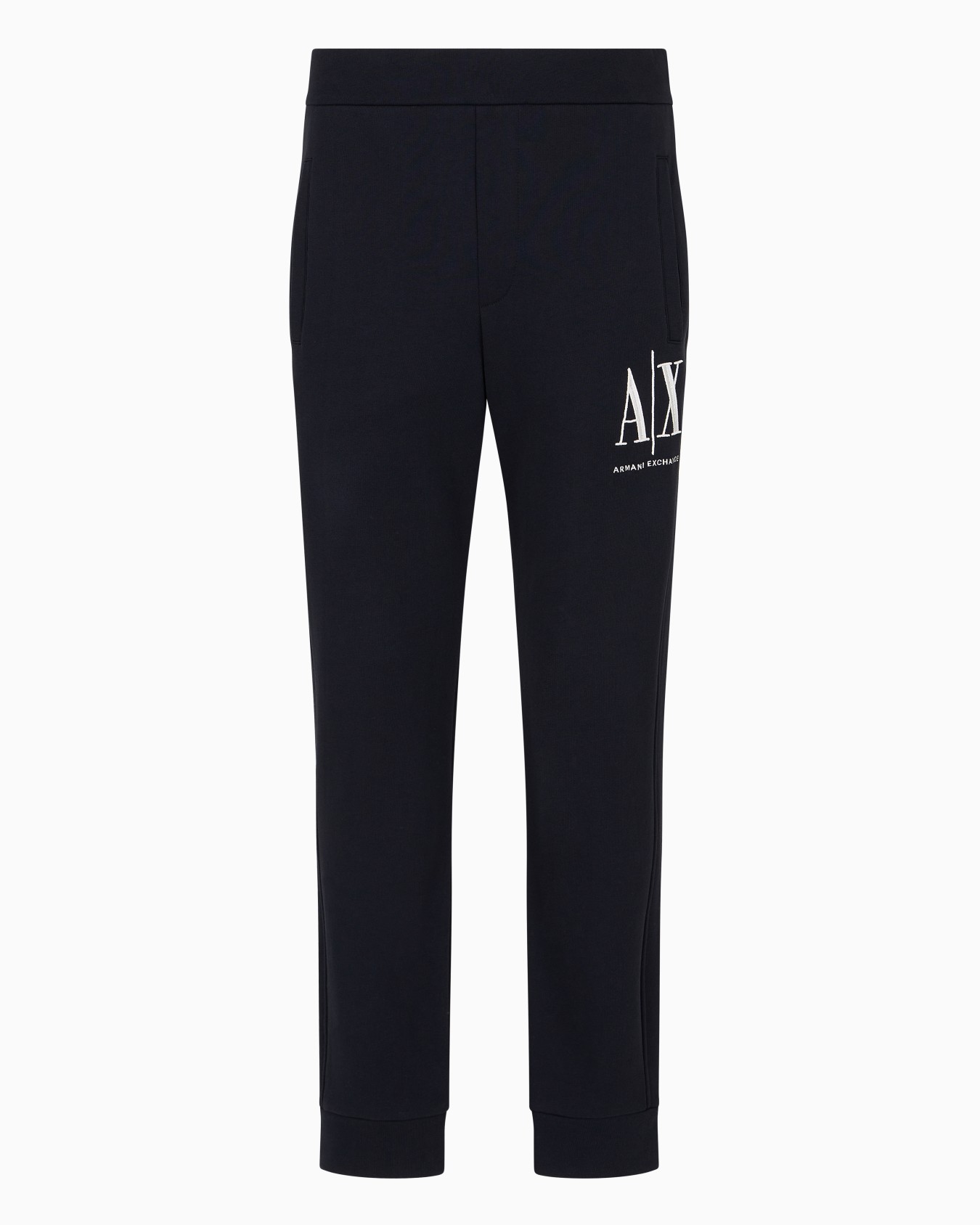 Pantaloni jogger in french terry con logo Slide 0