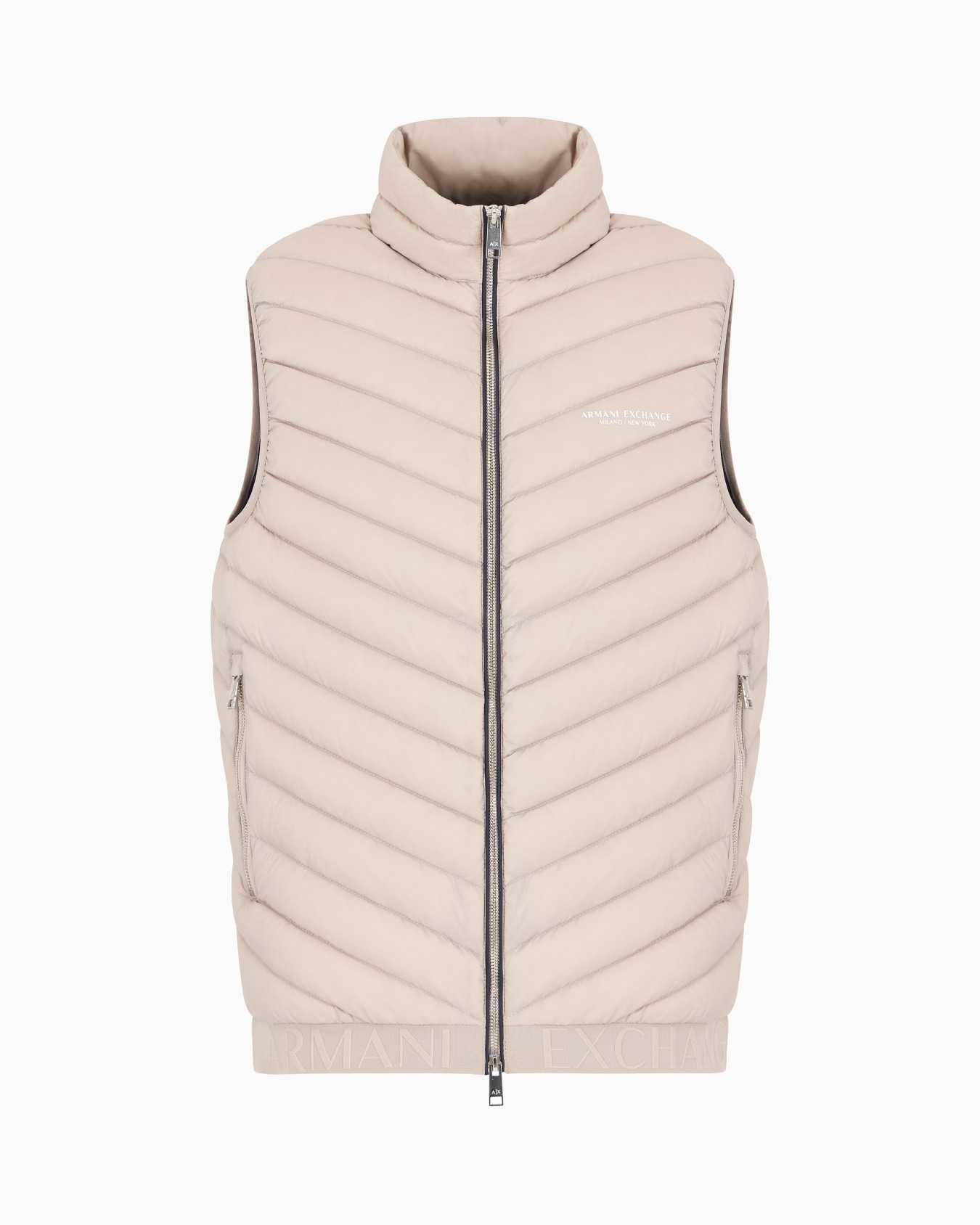 Double-face padded sleeveless down jacket Slide 0