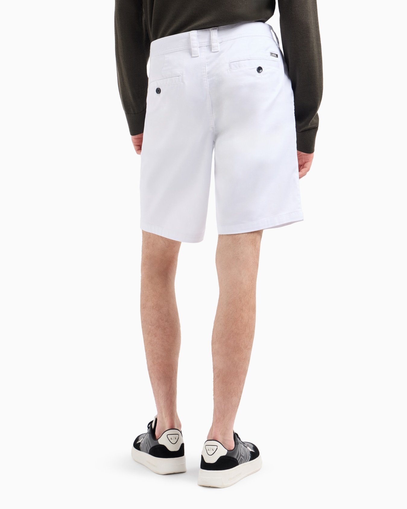 Bermuda shorts in satin stretch fabric Slide 2