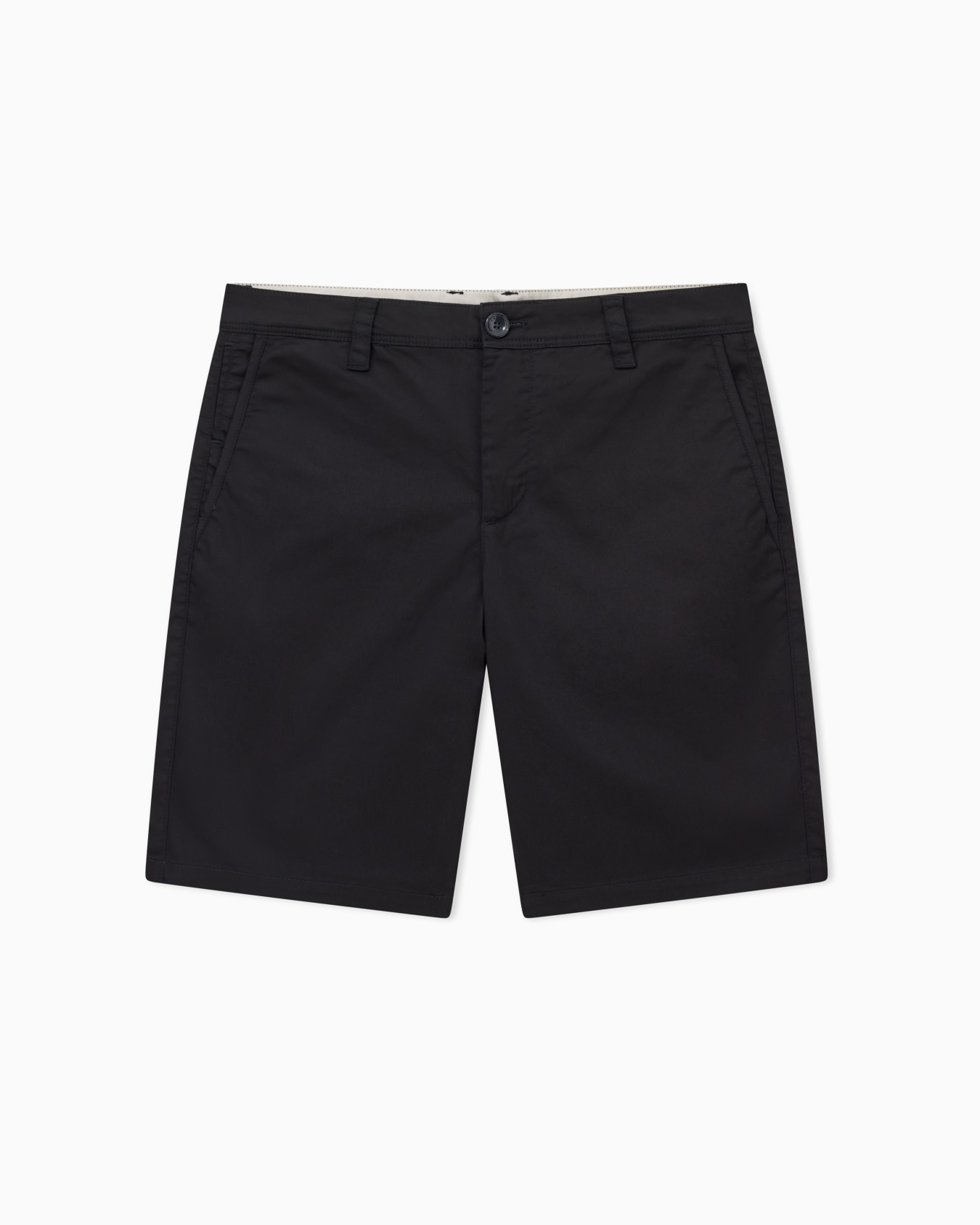 Bermuda shorts in satin stretch fabric Slide 0