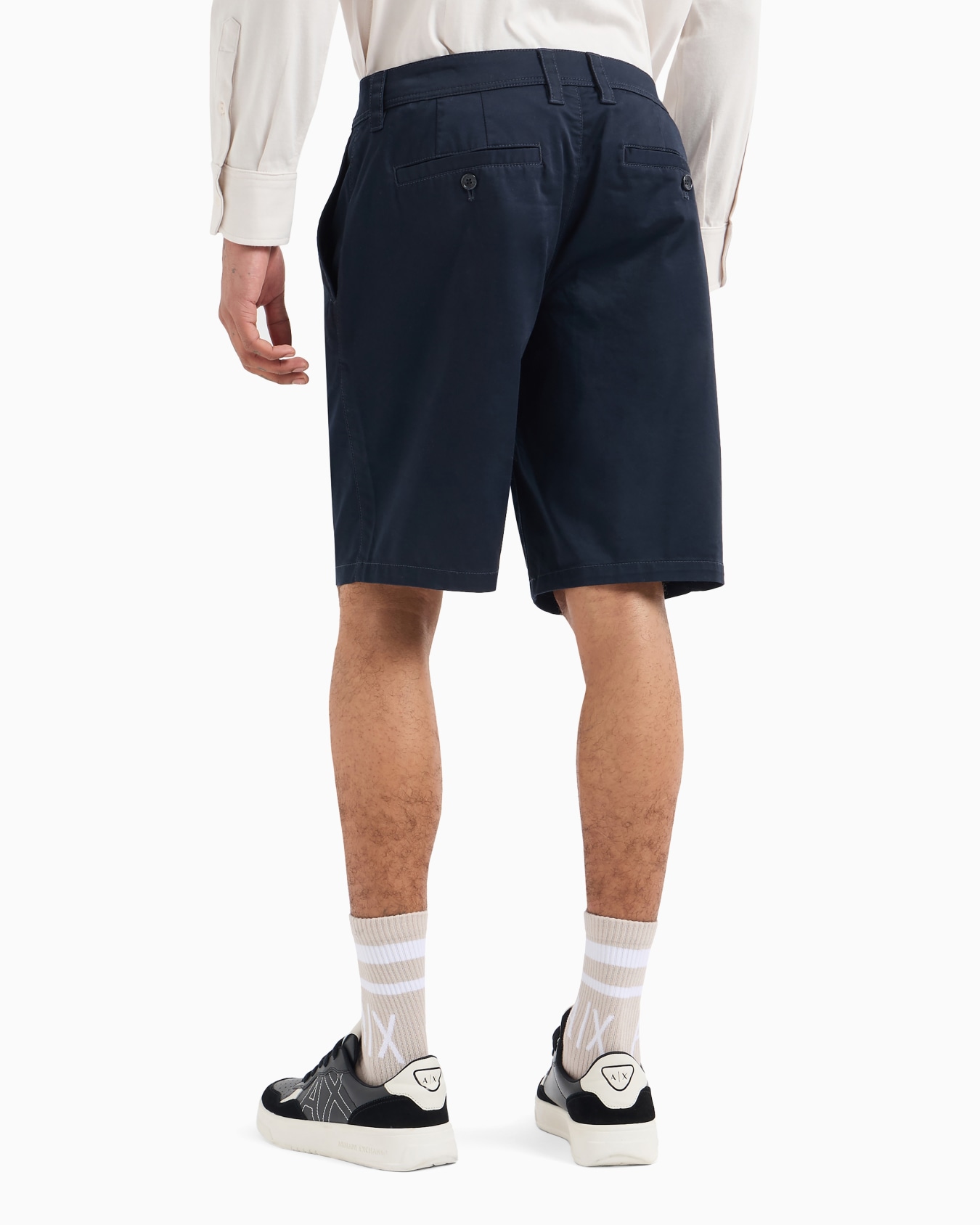 Bermuda shorts in satin stretch fabric Slide 2