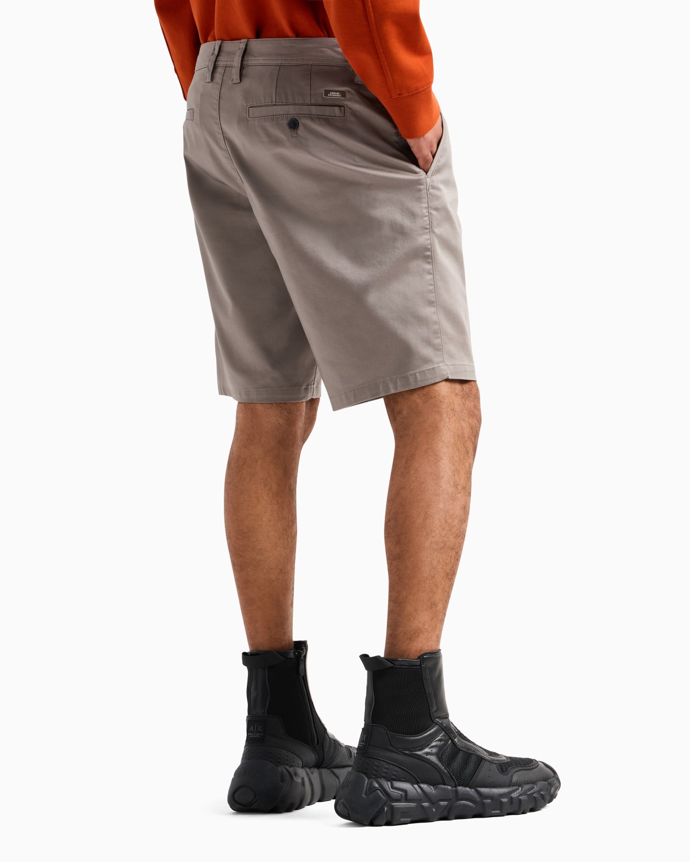 Bermuda shorts in satin stretch fabric Slide 2