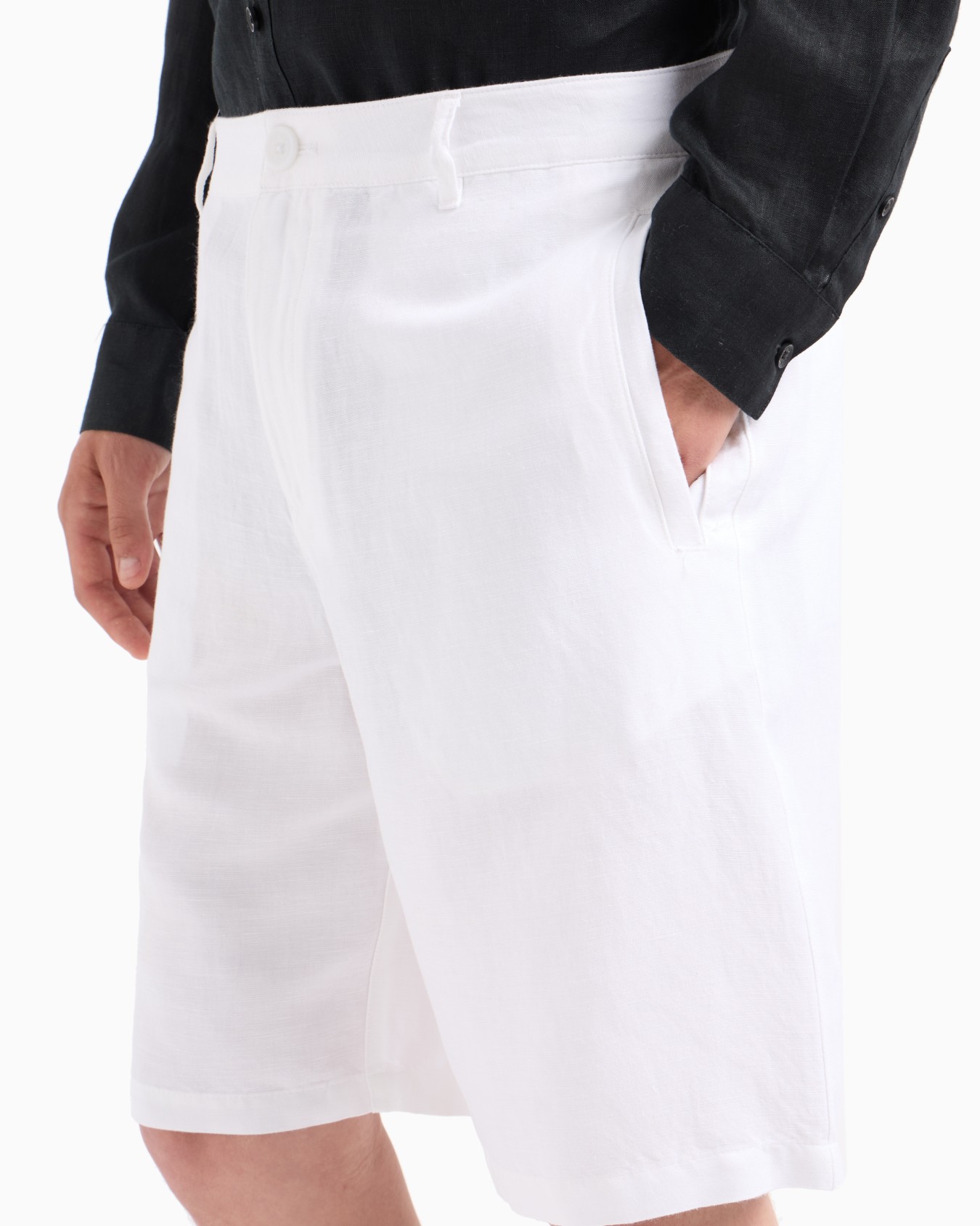 Bermuda shorts in stretch gabardine Slide 4