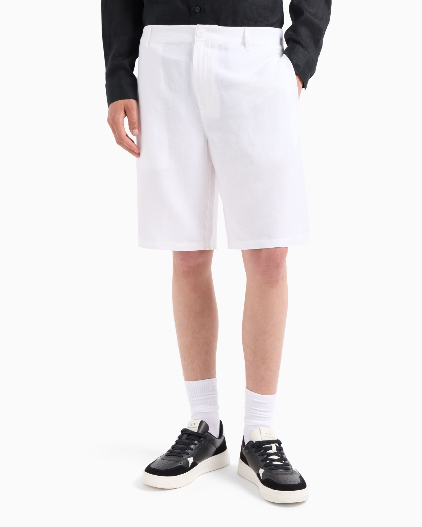 Bermuda shorts in stretch gabardine Slide 3