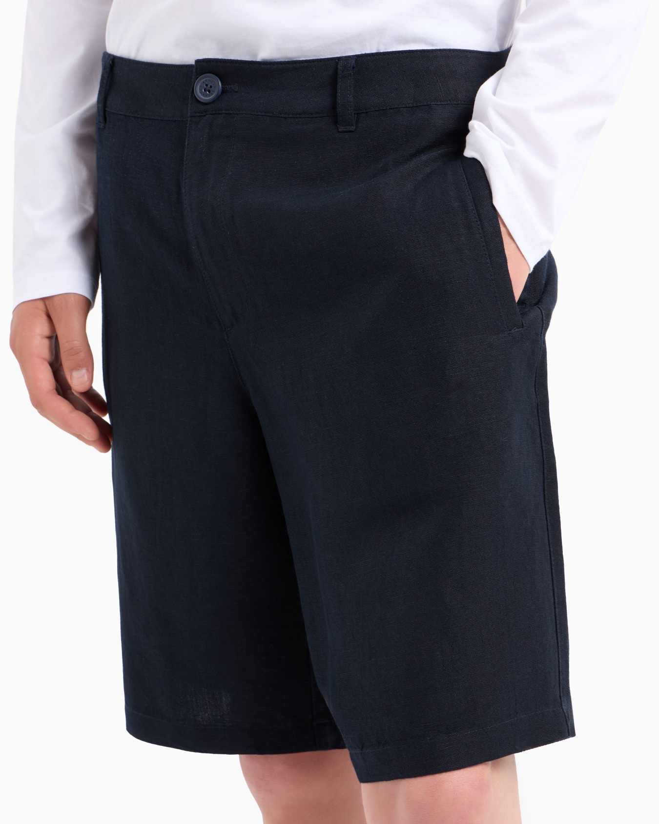 Bermudashorts aus Stretch-Gabardine Folie 4